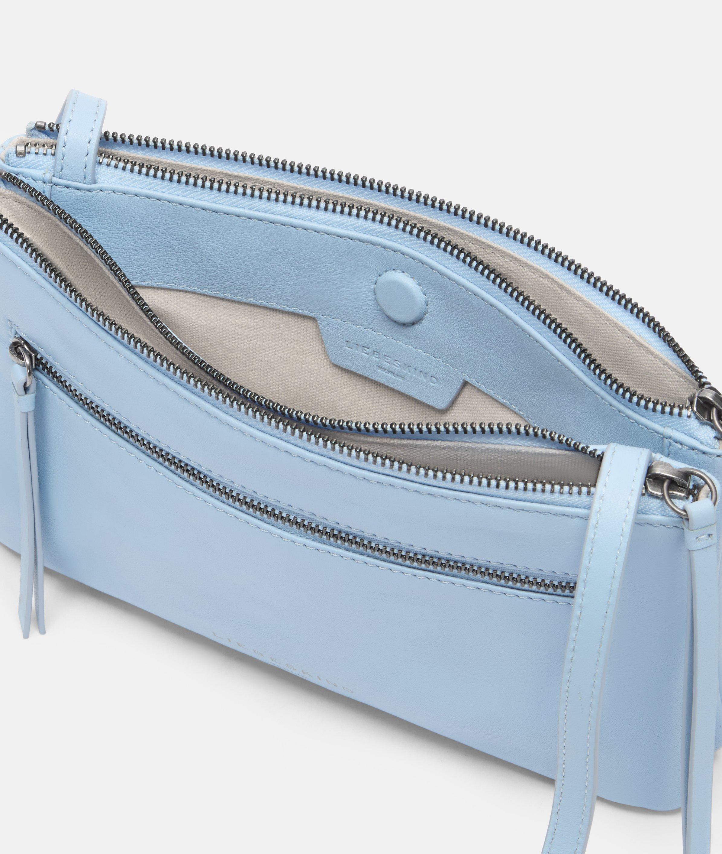 Double Zena Crossbody S in blau, creme, braun, schwarz & grün