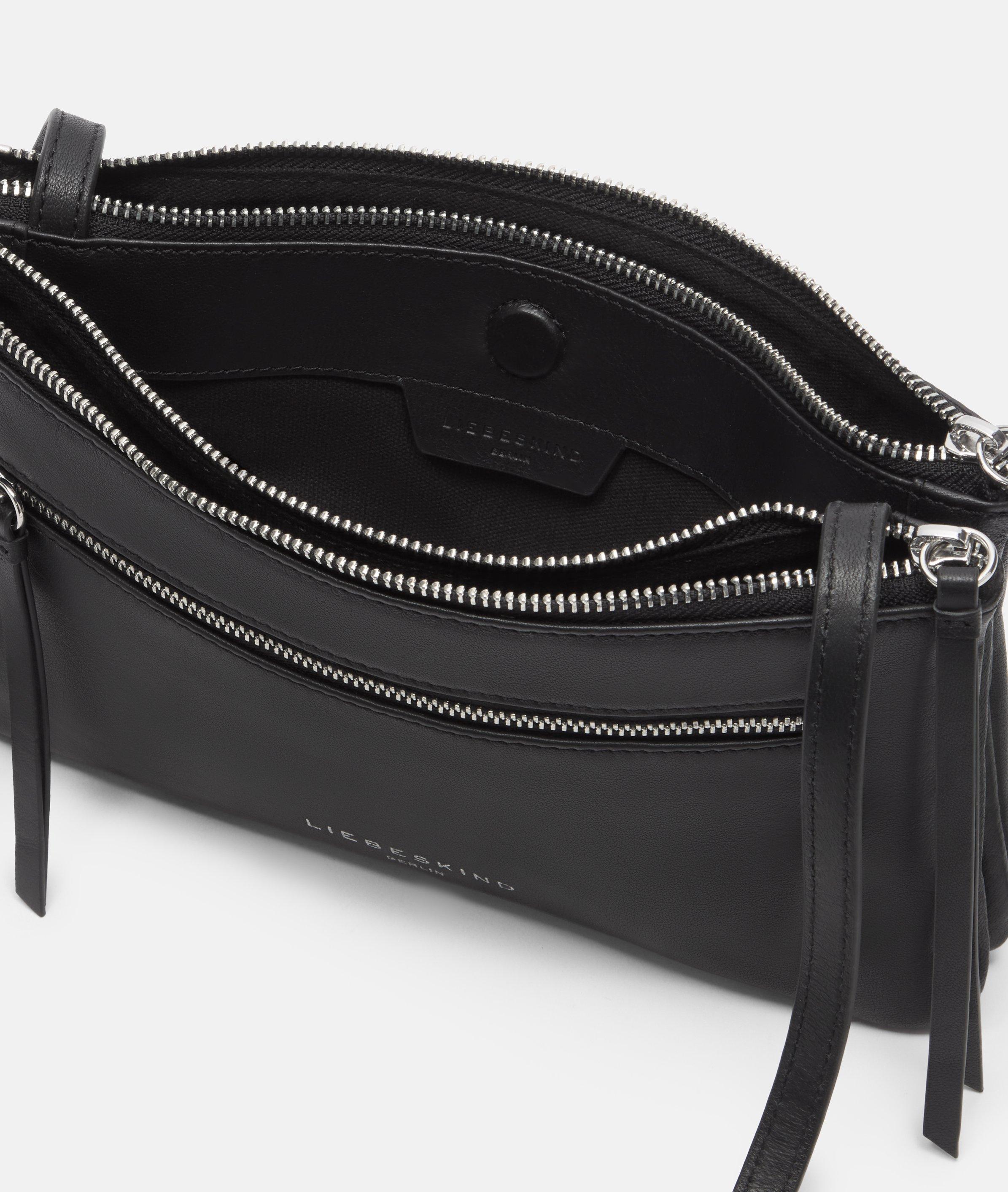 Double Zena Crossbody S in schwarz, creme, braun, grün & blau