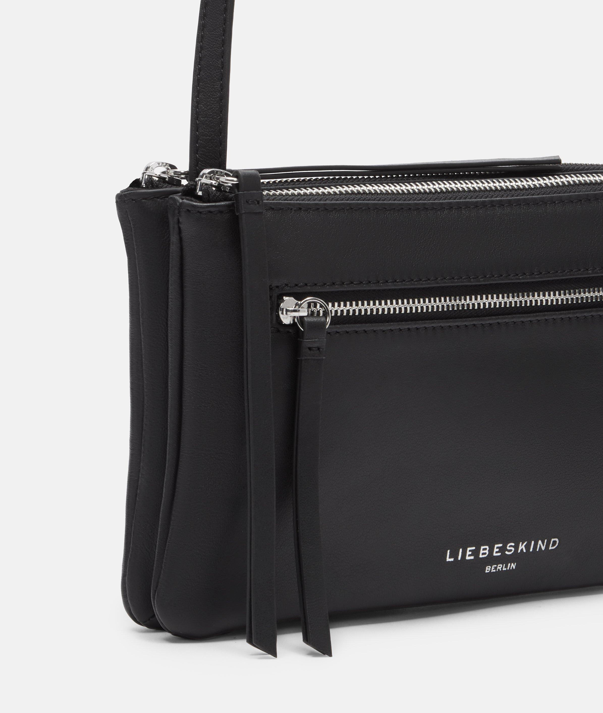 Double Zena Crossbody S in schwarz, creme, braun, grün & blau