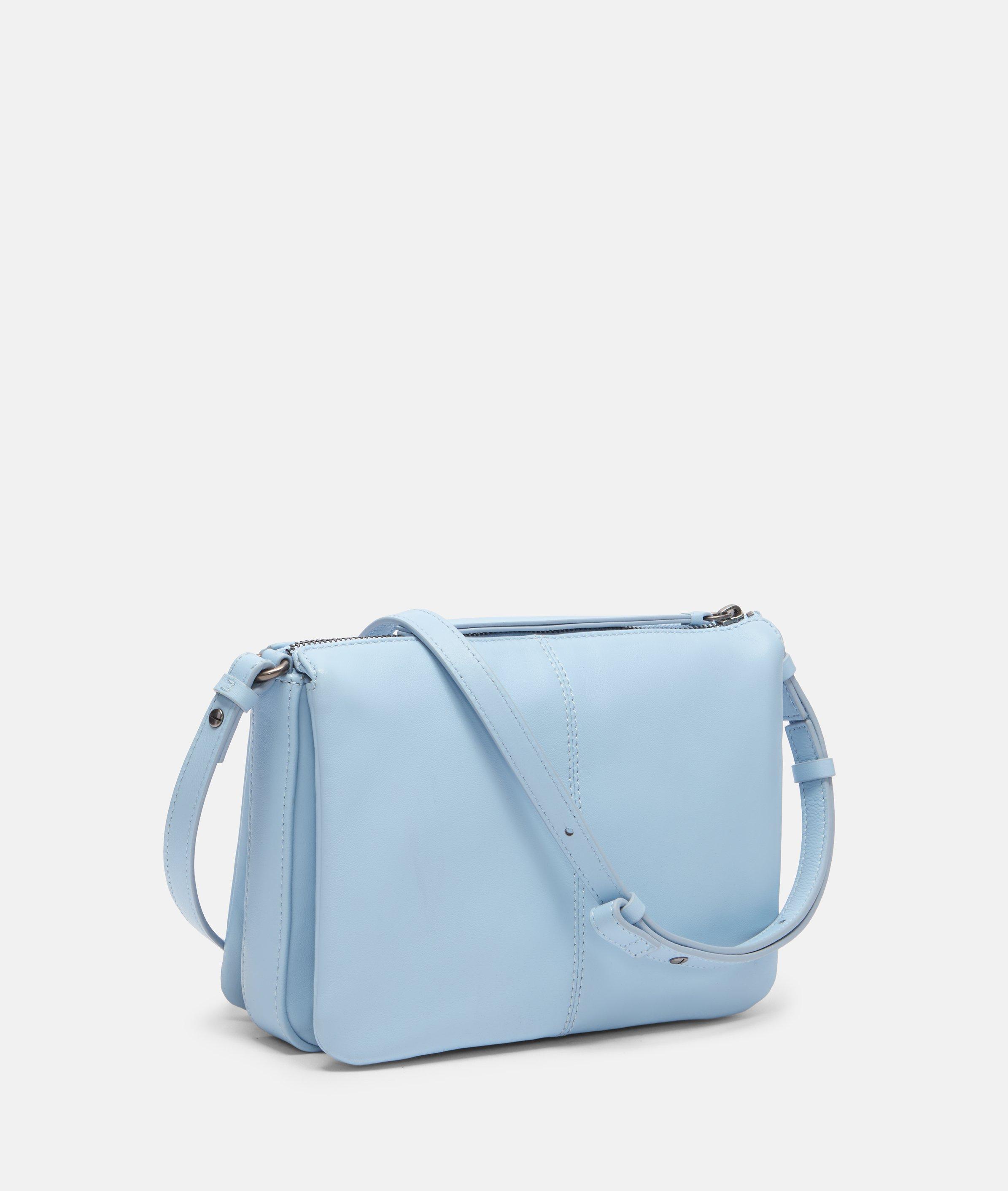 Nina Crossbody M in blau, schwarz, grün & beige