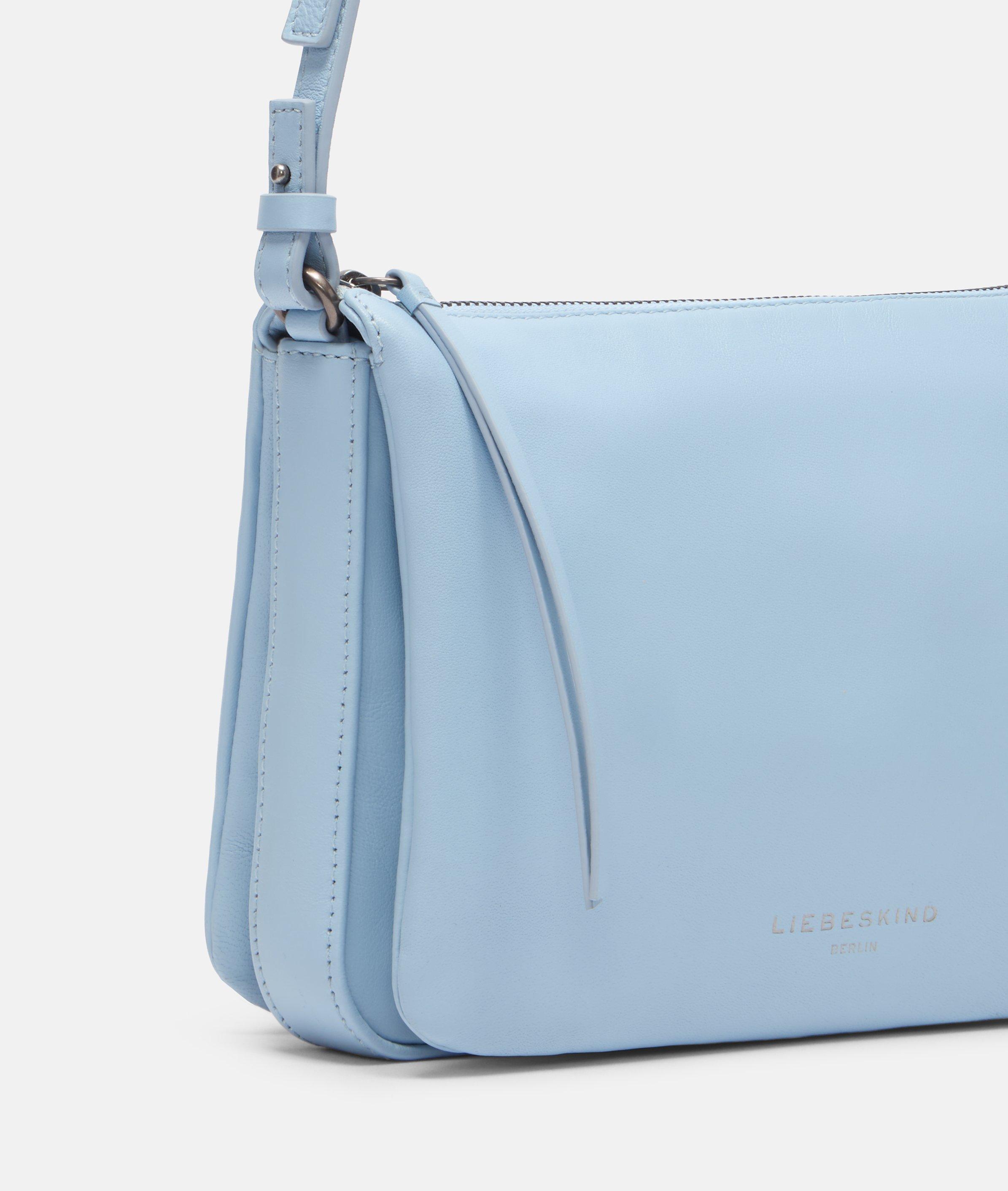 Nina Crossbody M in blau, schwarz, grün & beige