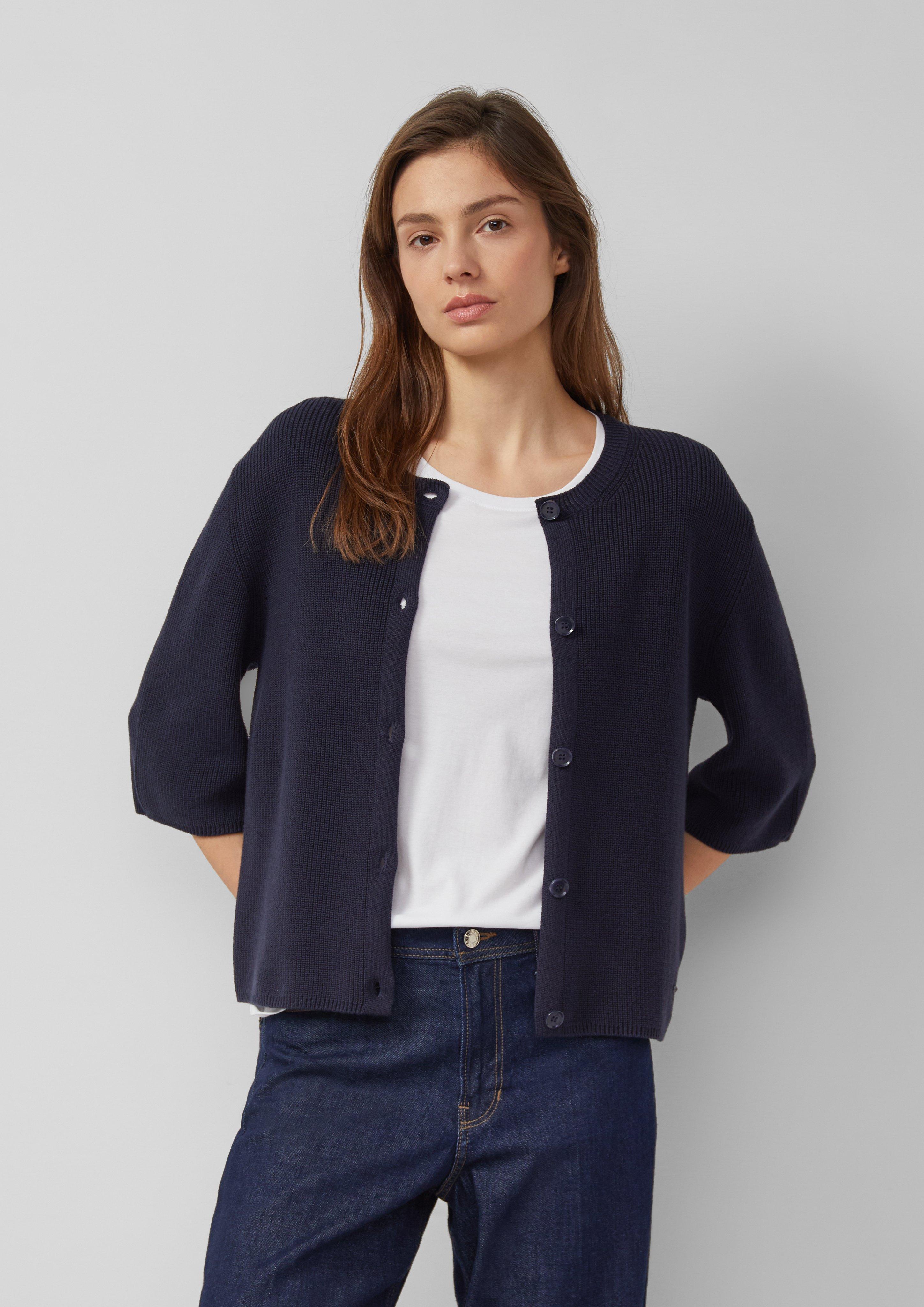 Thumbnail - Halbarm-Strickjacke