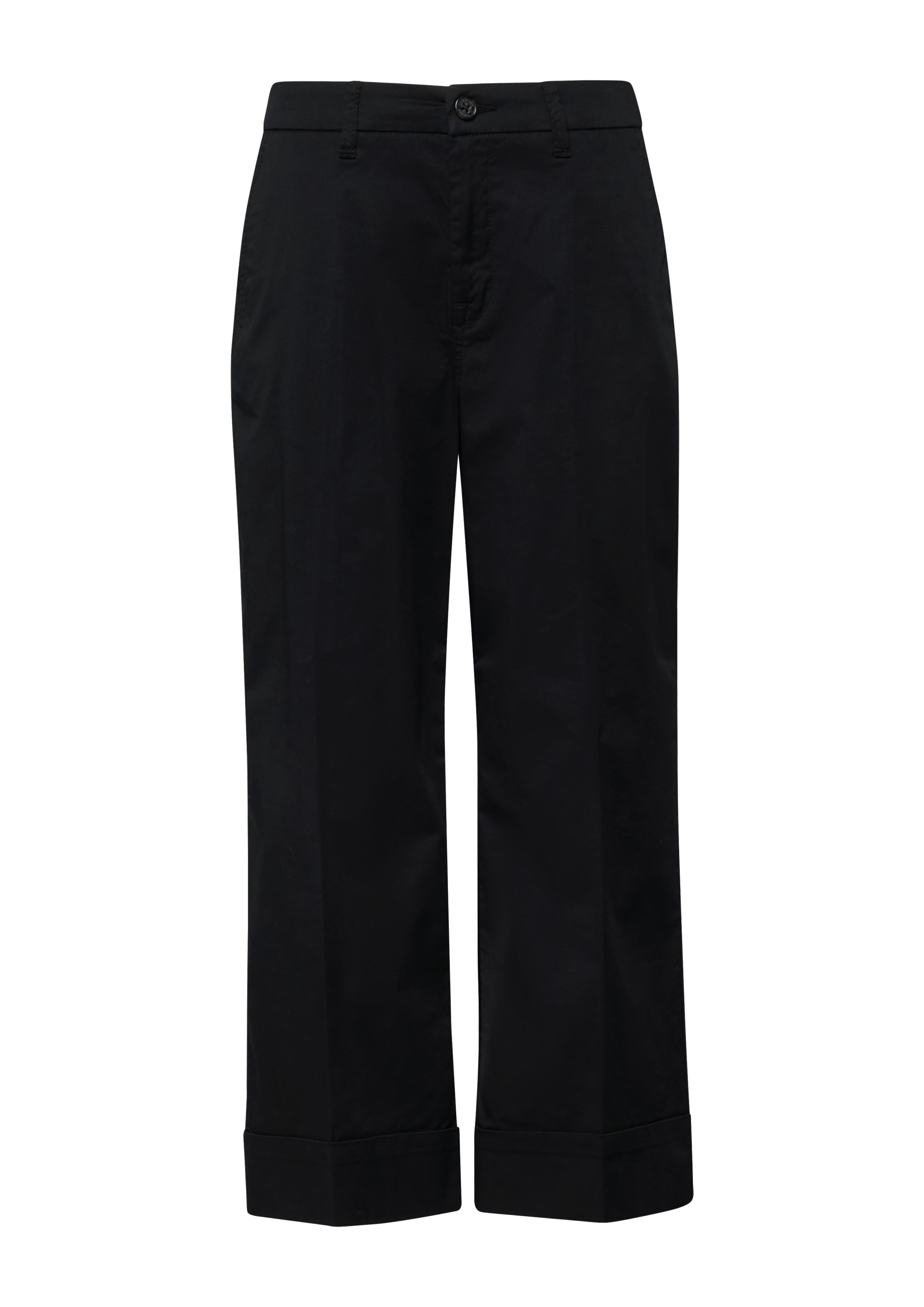 High Rise-Culotte mit Umschlag