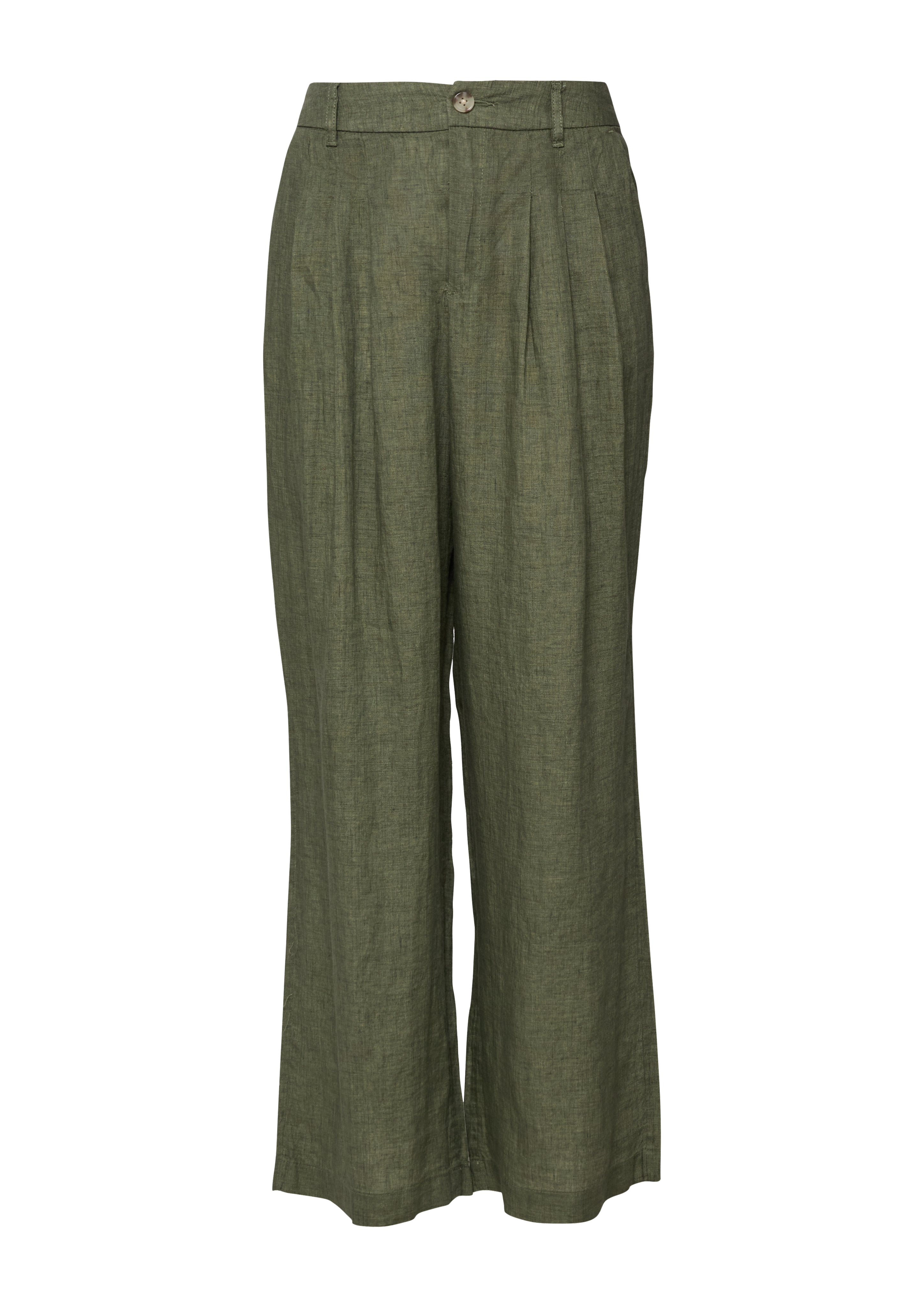Pantalon Fuselé S.Oliver Femme – Taille Haute, Coupe Ample, Gris Clair, Look Décontracté