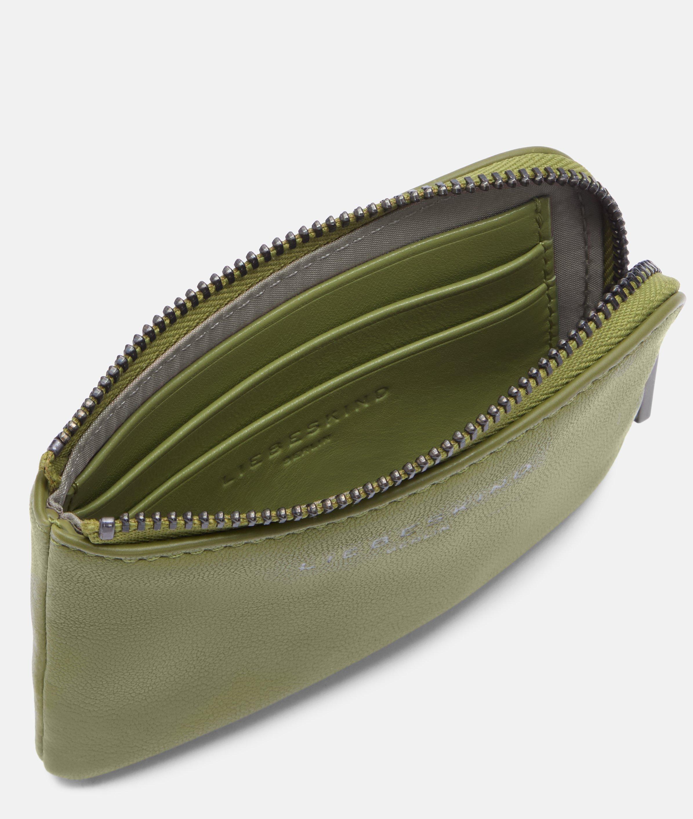 Lena Geldbörse XS in grün, beige & blau