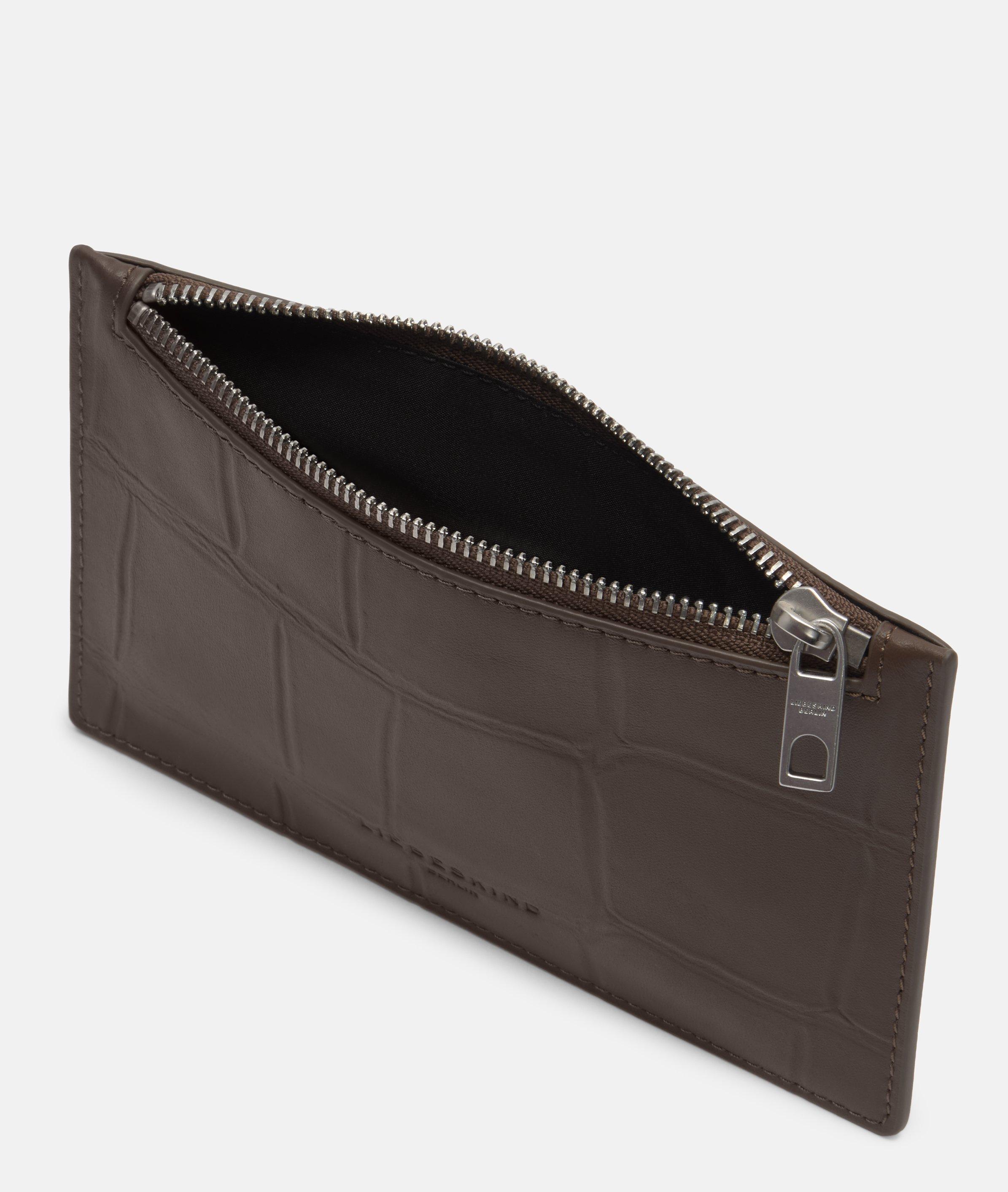 Kiwi Pouch in brown, cream & black