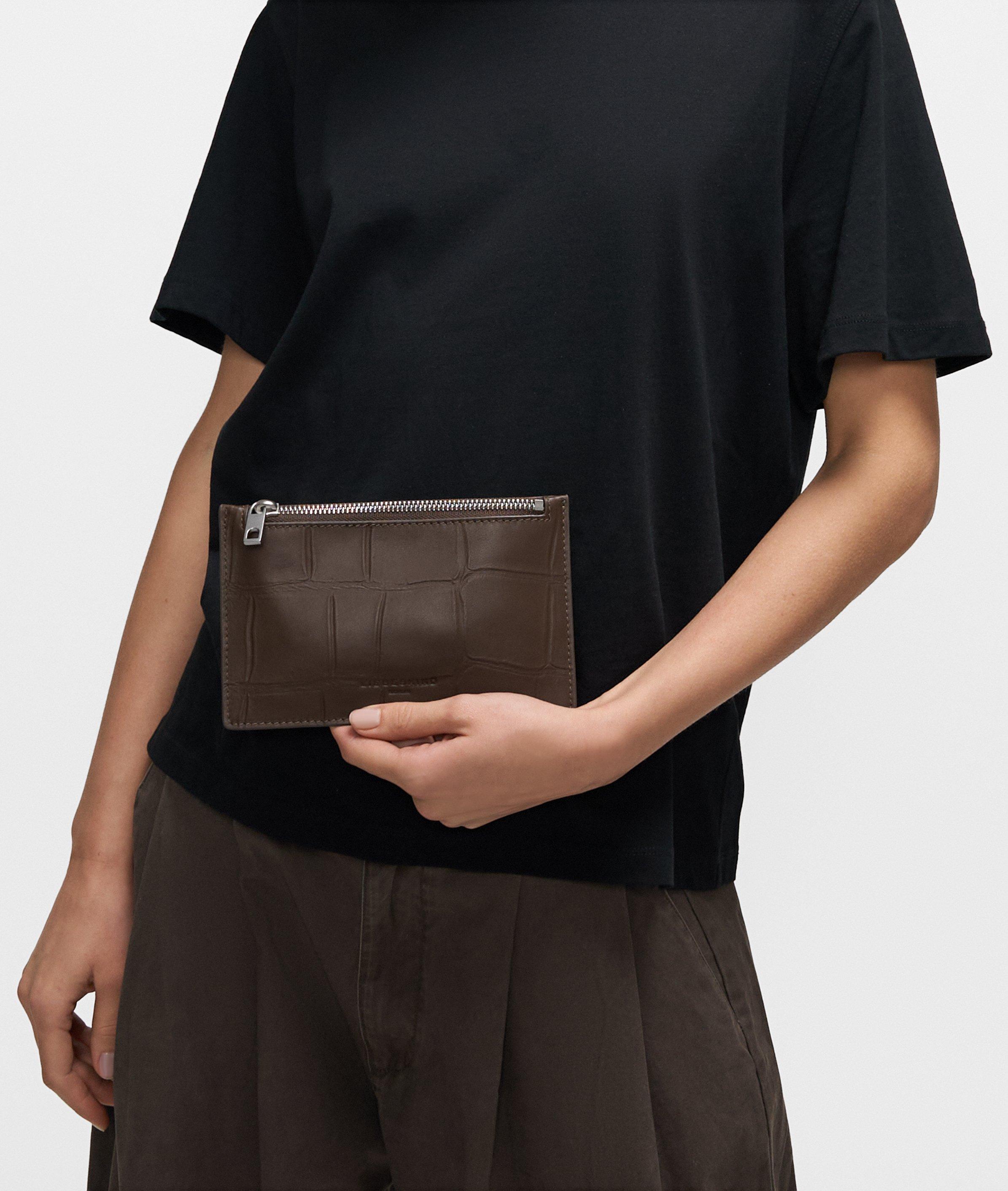 Kiwi Pouch in brown, cream & black