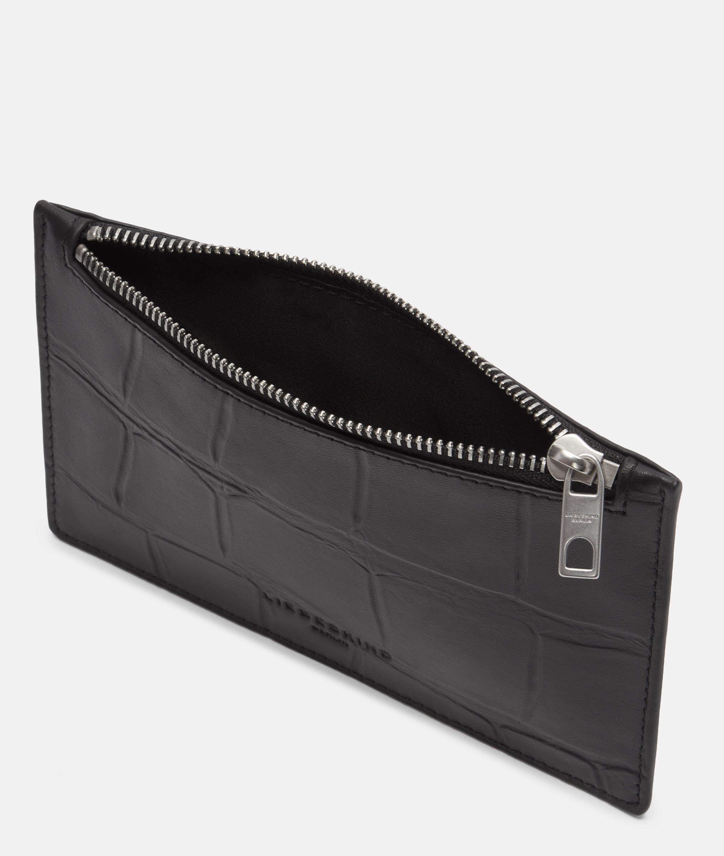 Kiwi Pouch in black, cream & brown