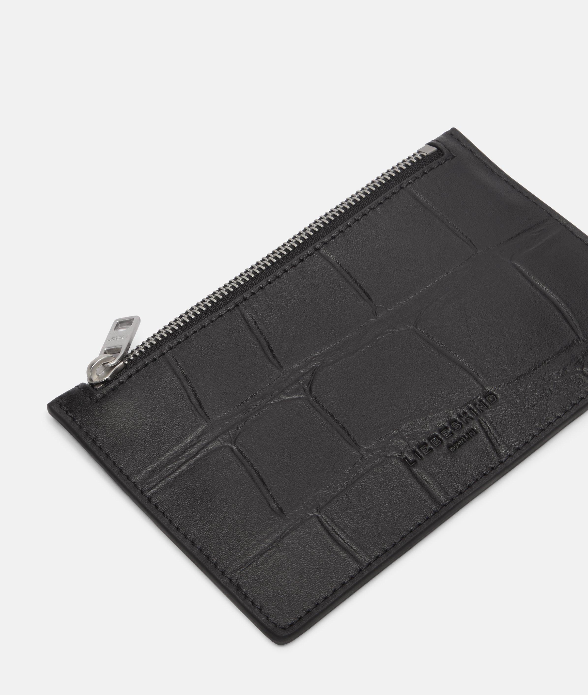 Kiwi Pouch in black, cream & brown