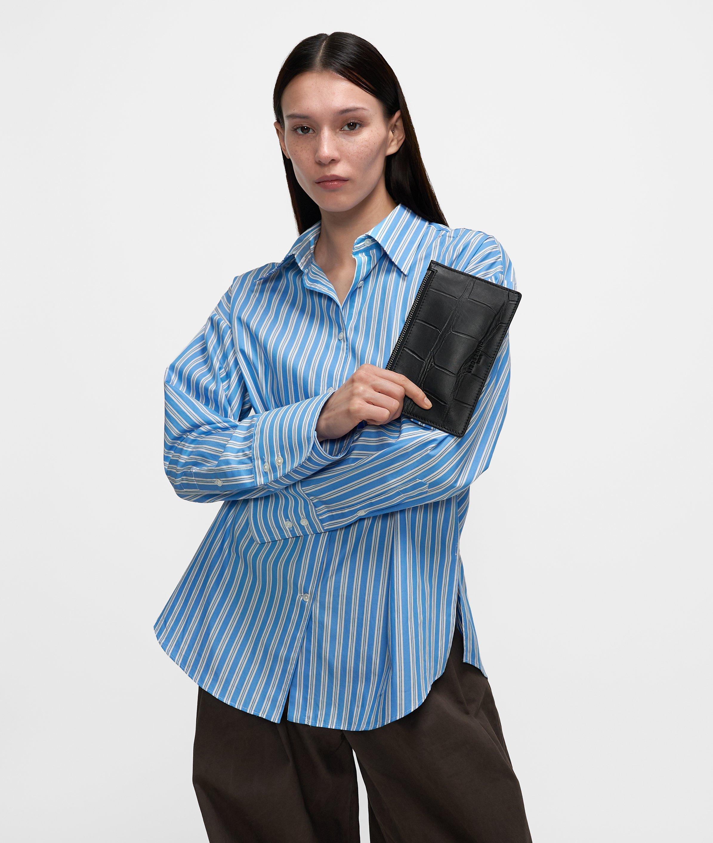 Kiwi Pouch in black, cream & brown