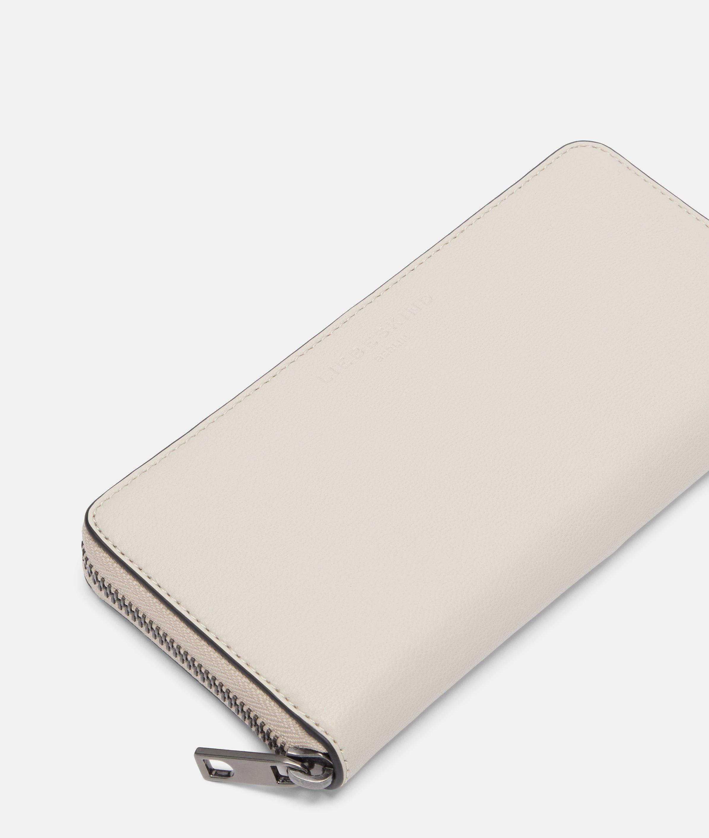 Portefeuille en beige, brun & noir