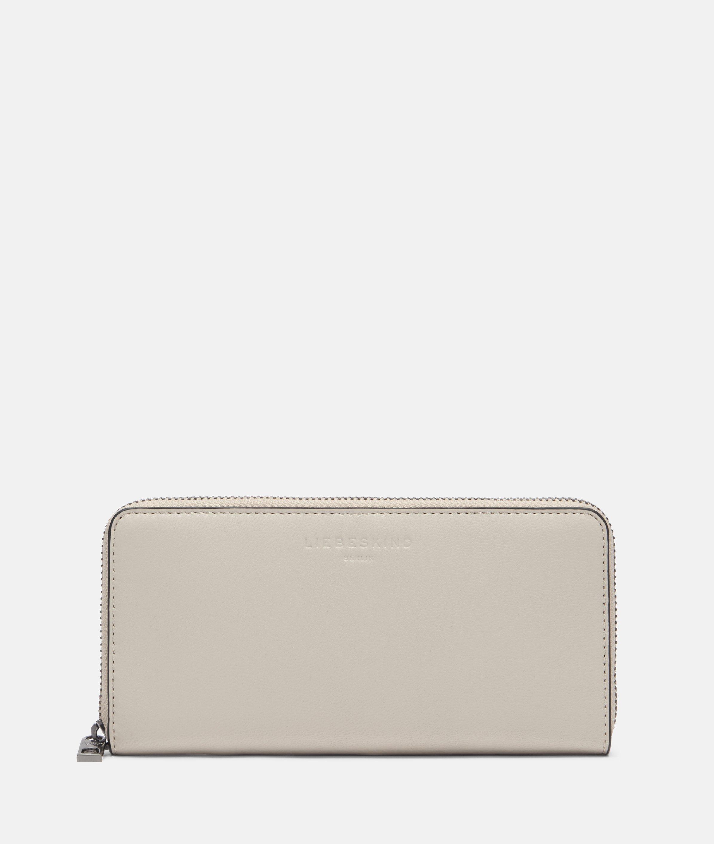 Portefeuille en beige, brun & noir