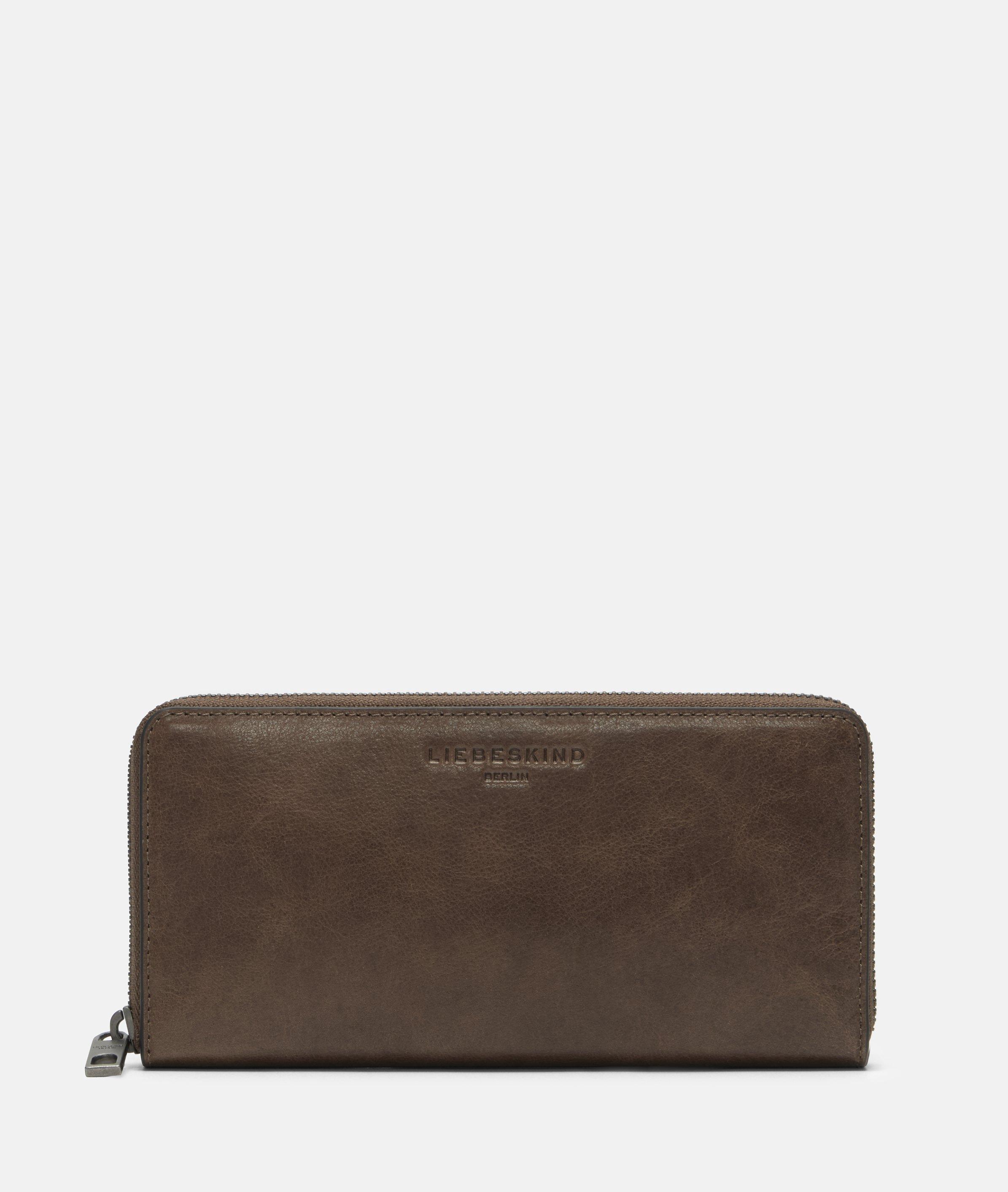 Portemonnee in bruin & zwart