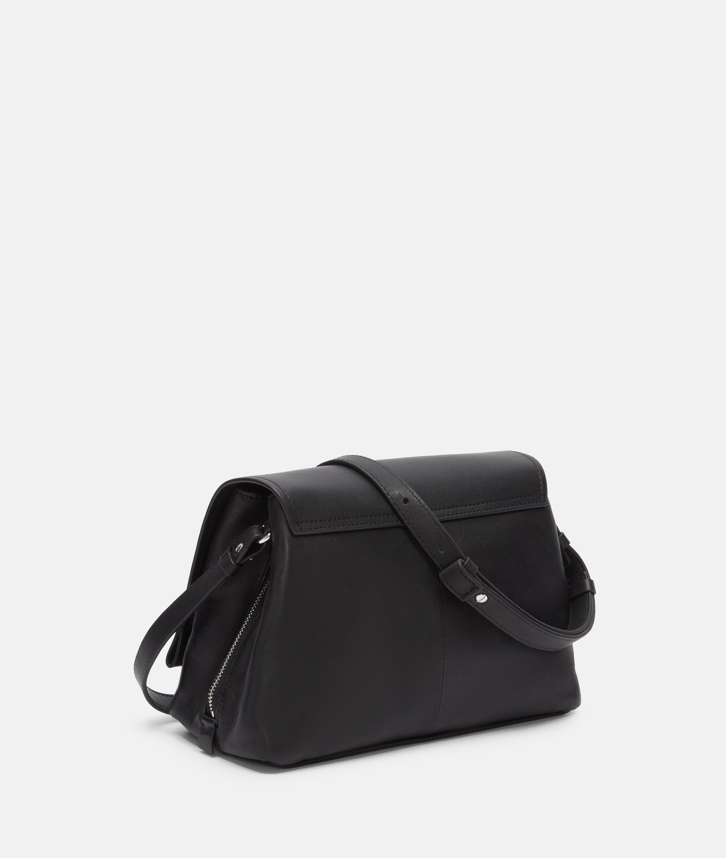 Crossbody in zwart & bruin