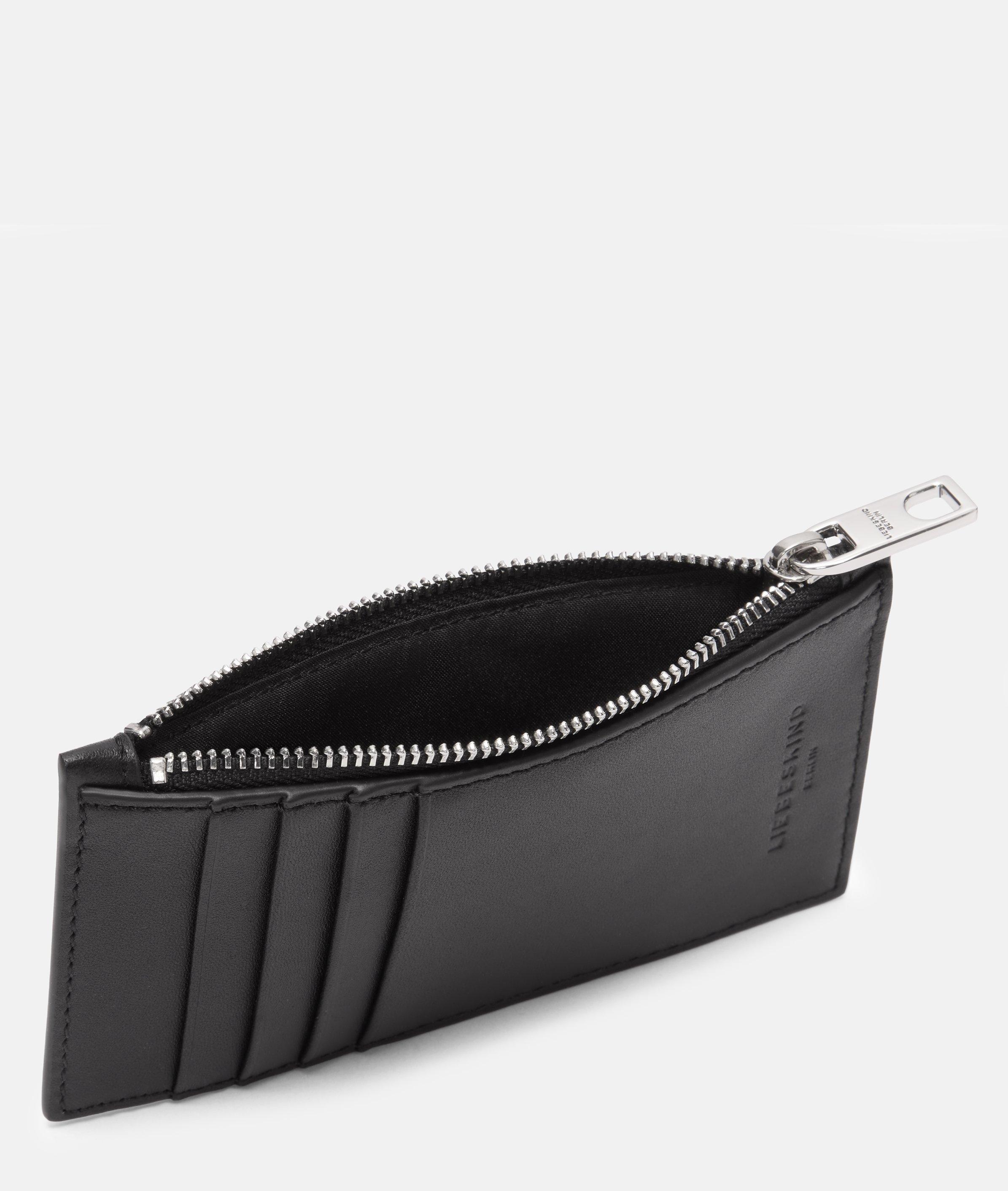 Geldbörse XS in schwarz, braun & beige