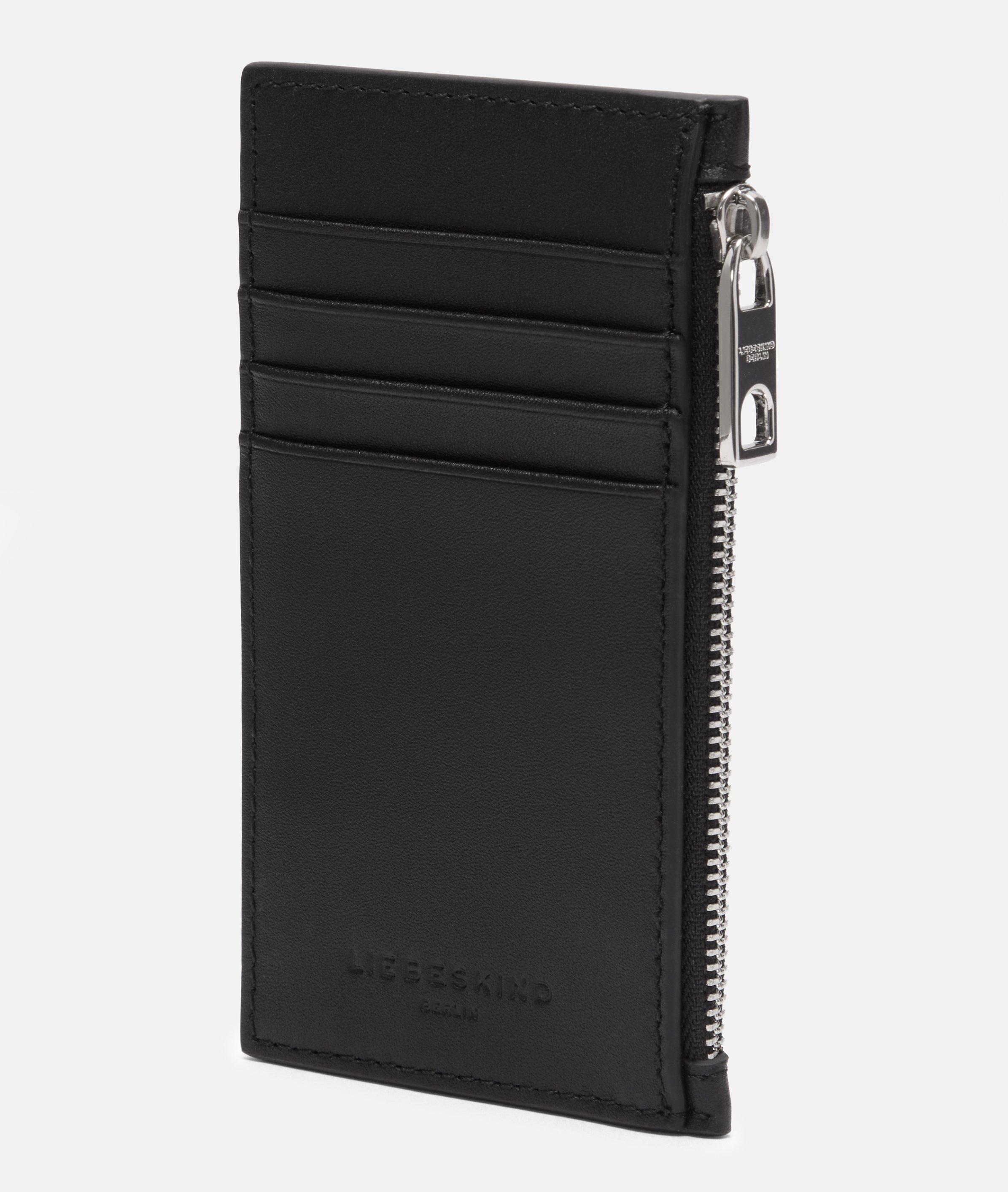 Geldbörse XS in schwarz, braun & beige