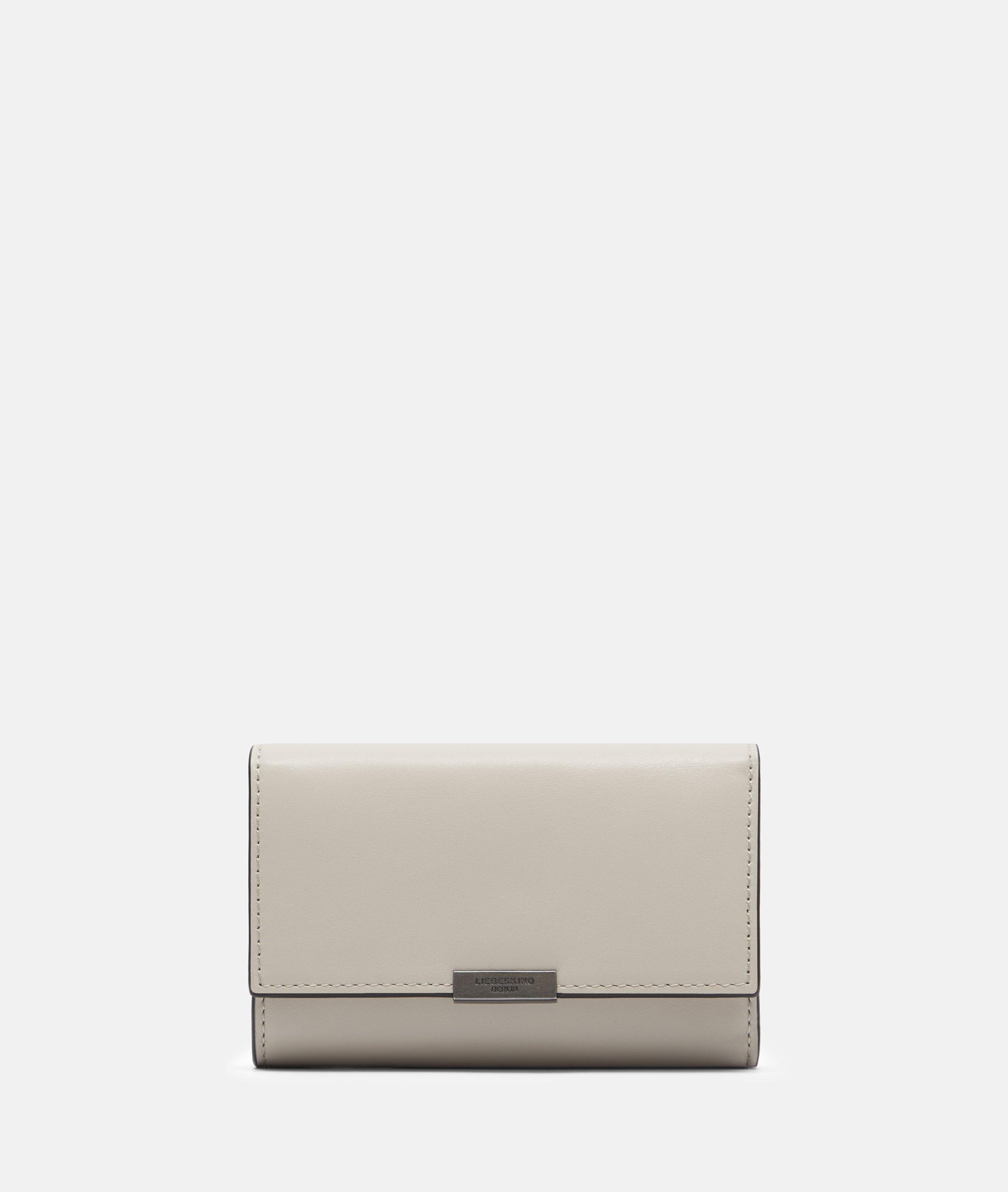 Linn Geldbörse M in beige, schwarz & braun