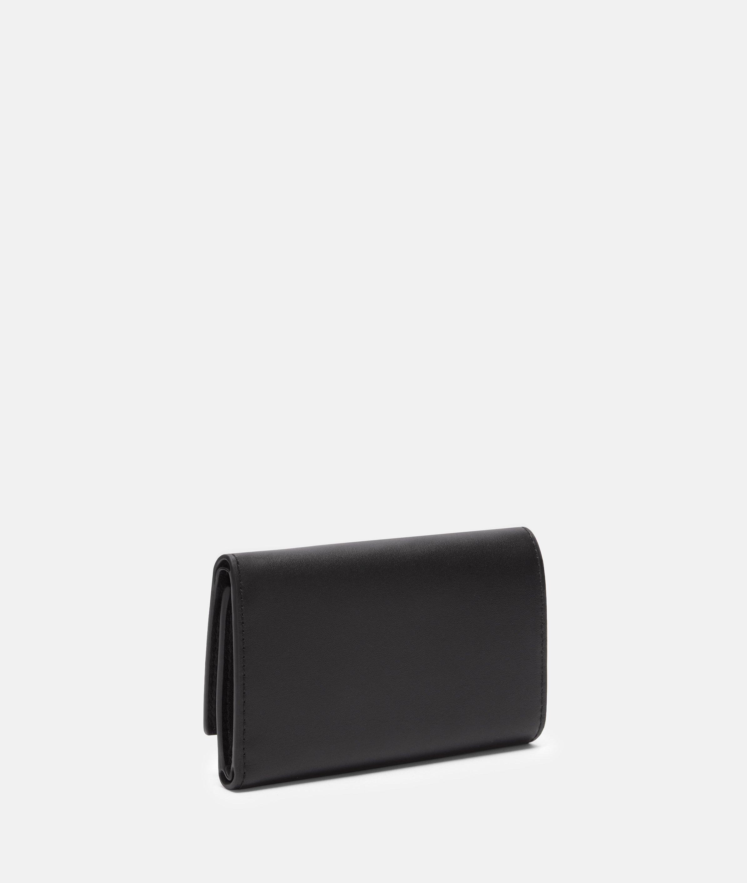 Linn Geldbörse M in schwarz, beige & braun