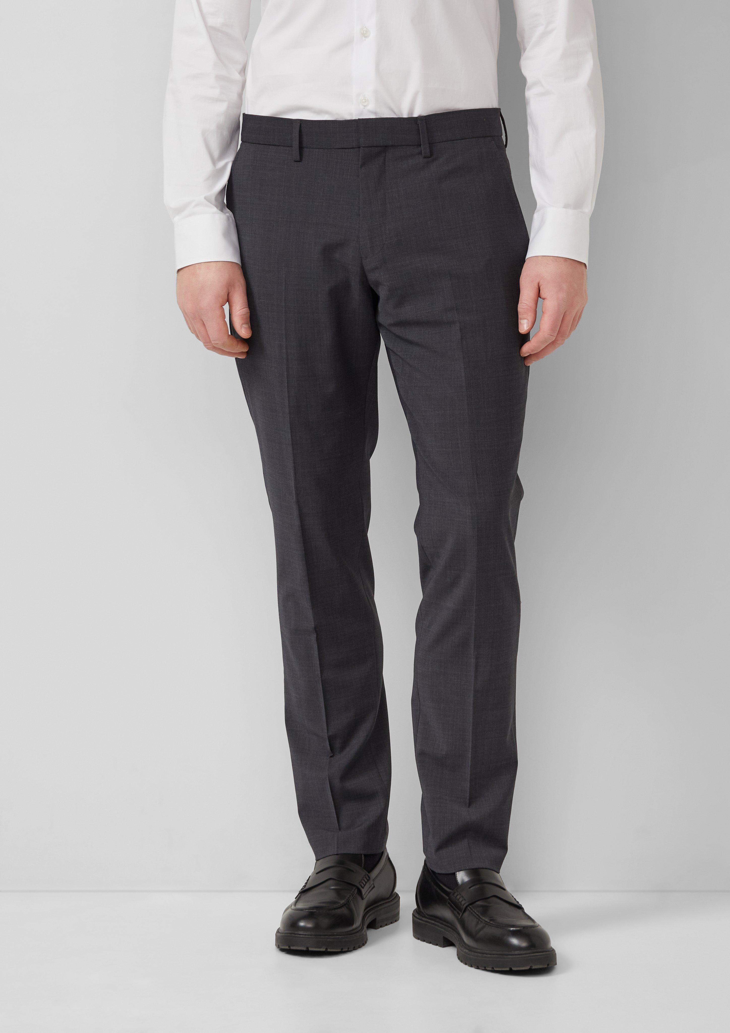 Thumbnail - s.O ULTIMATE: Anzughose aus hochelastischem Wollmix