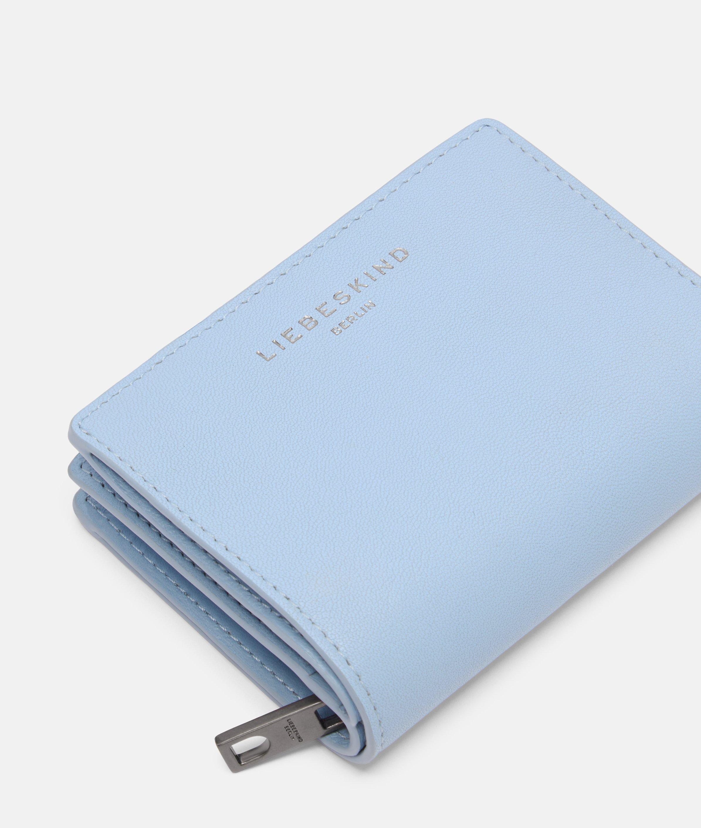 Portefeuille en bleu, beige, brun, brun, vert & noir