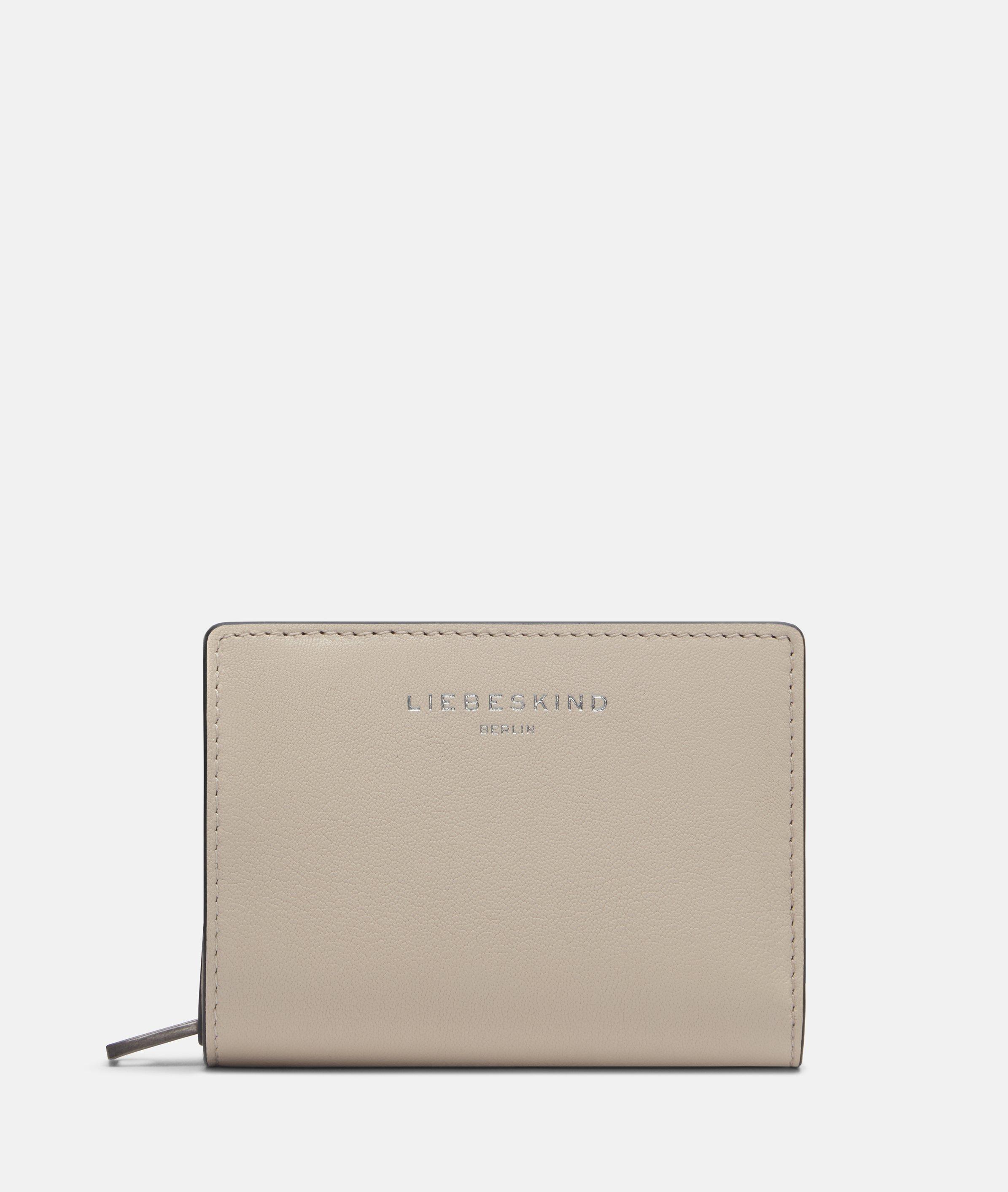 Portefeuille en beige, brun, bleu, brun, vert & noir