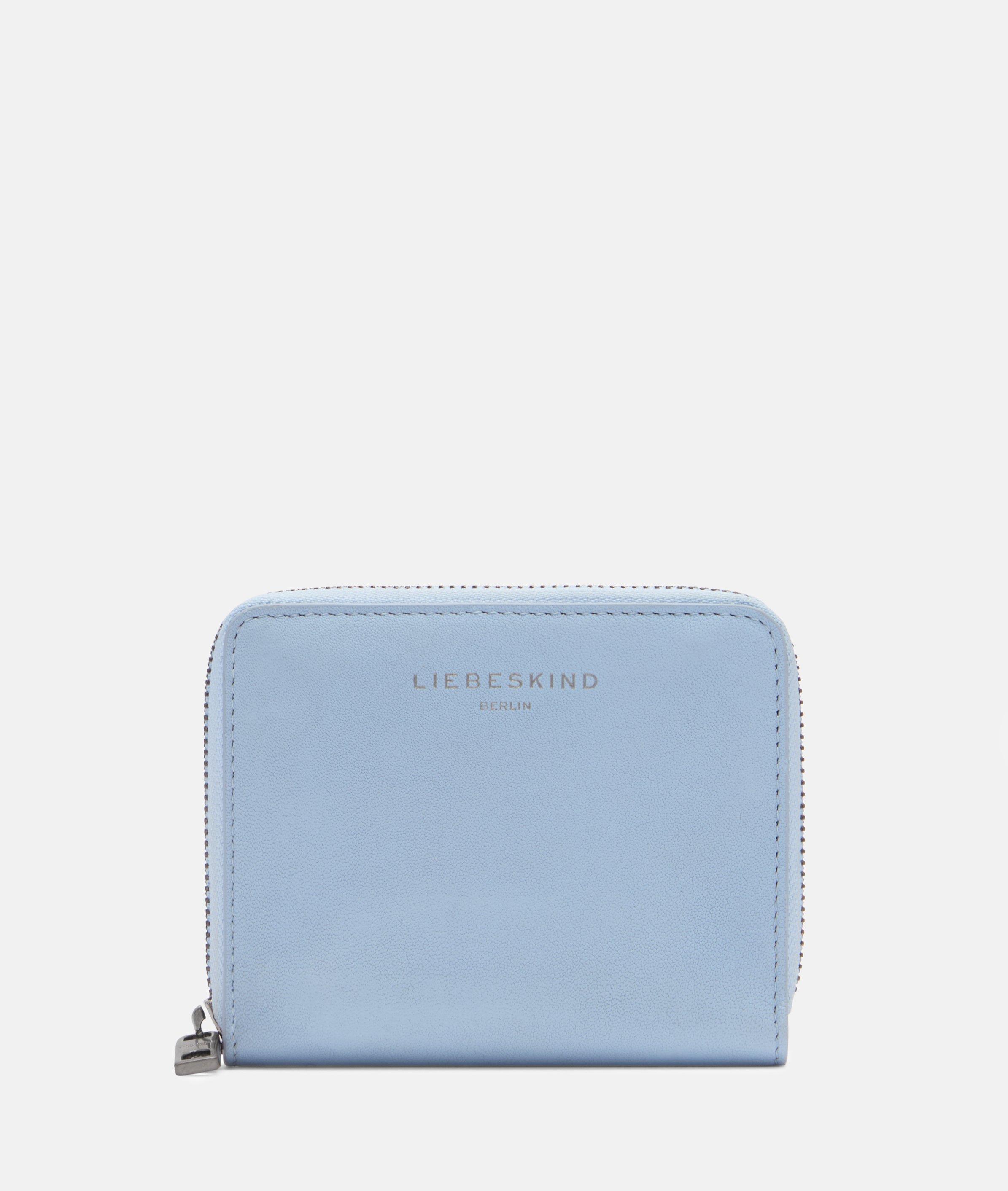 Conny Geldbörse M in blau, beige, braun, braun, grün & schwarz