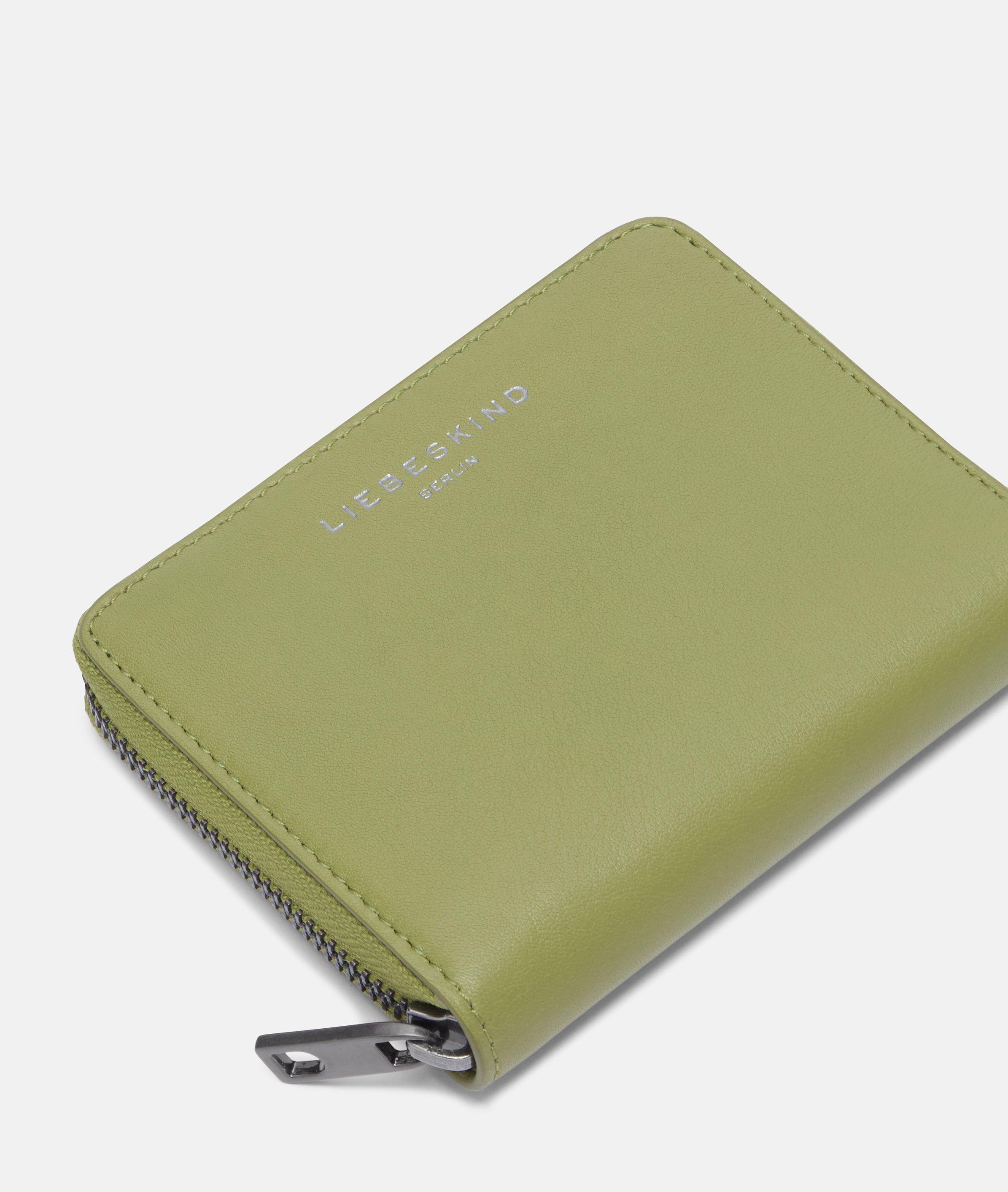 Conny Geldbörse M in grün, beige, braun, blau, braun & schwarz