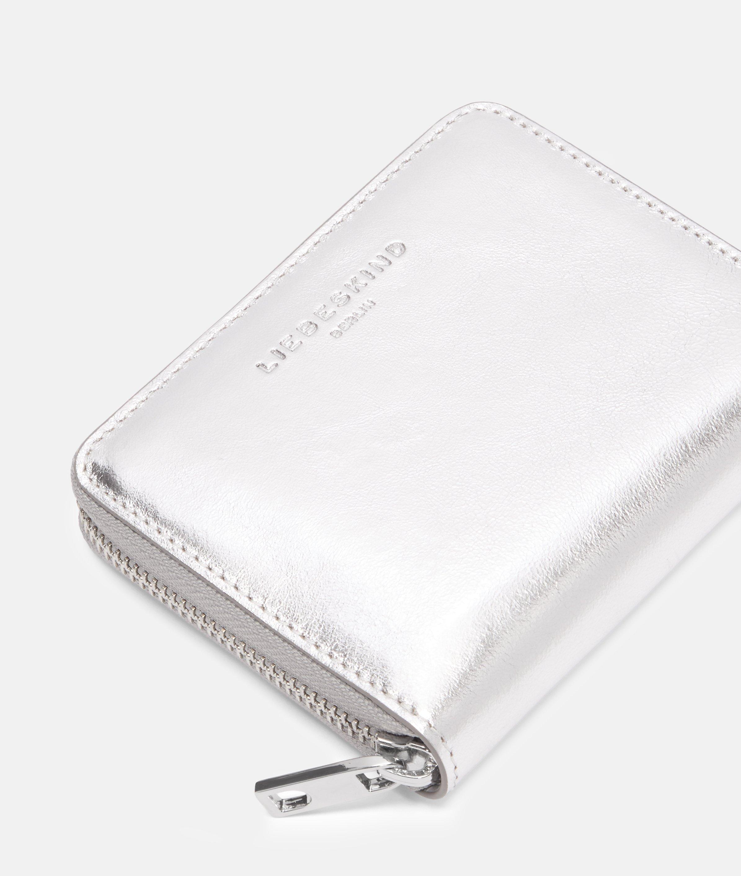 Conny portemonnee M in zilver & roze