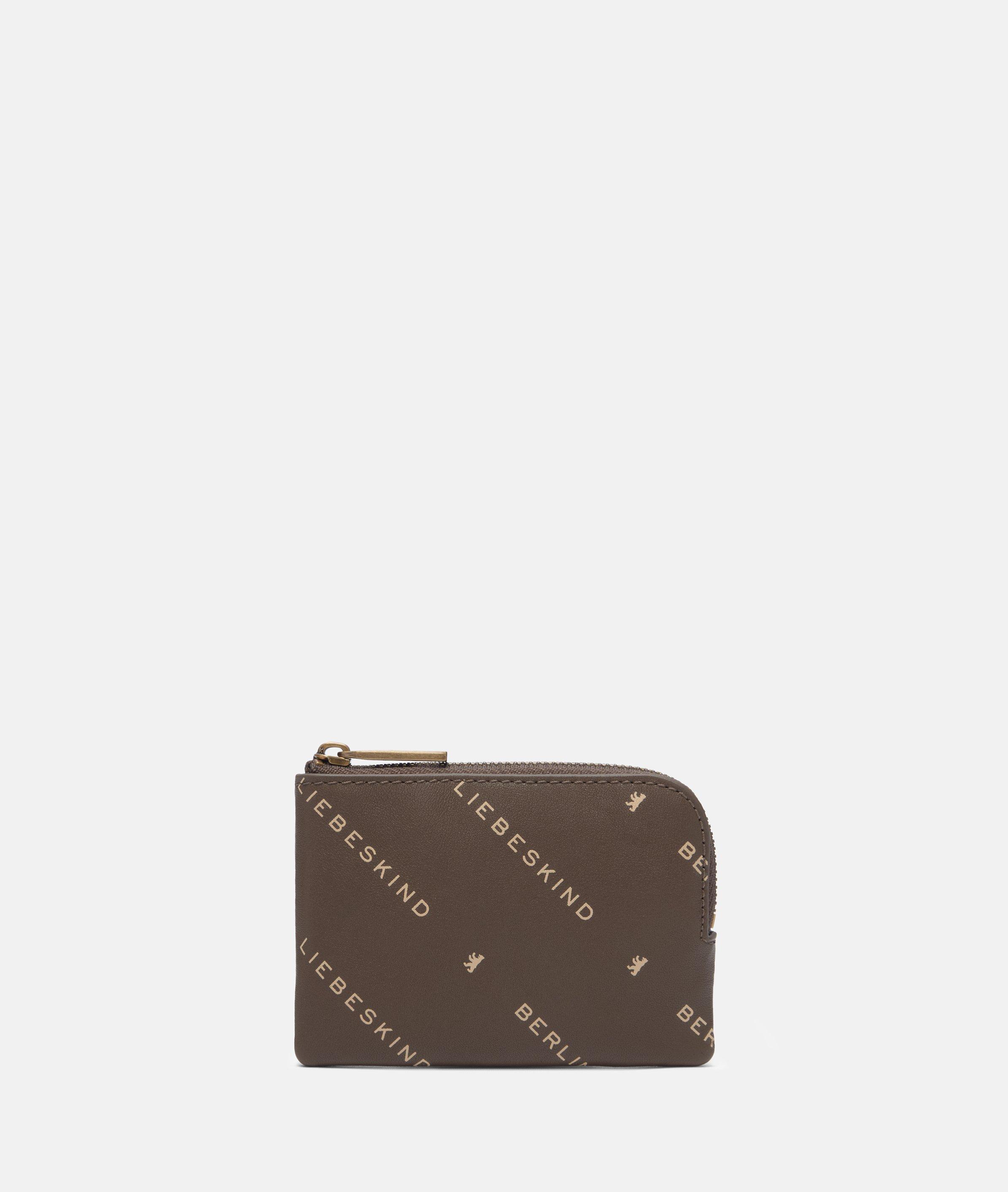 Monogram Lena Porte-monnaie XS en brun & noir