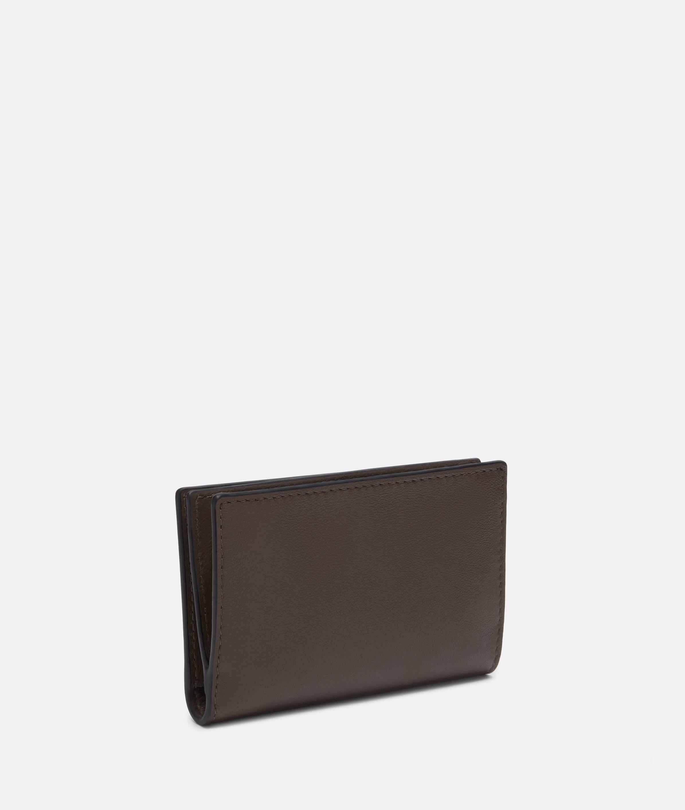 Portefeuille en brun, noir & vert