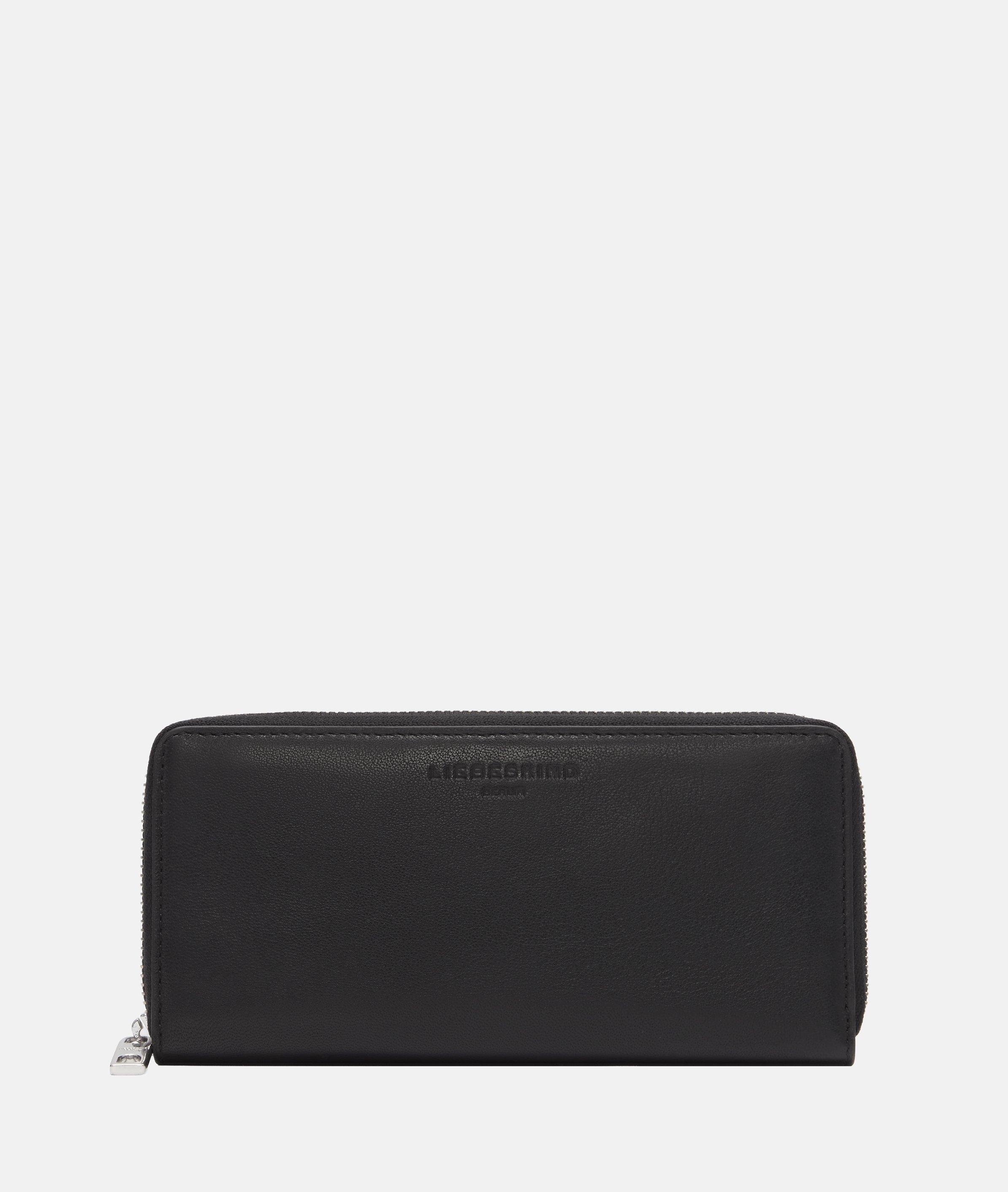 Gigi Geldbörse L in schwarz, grün & braun