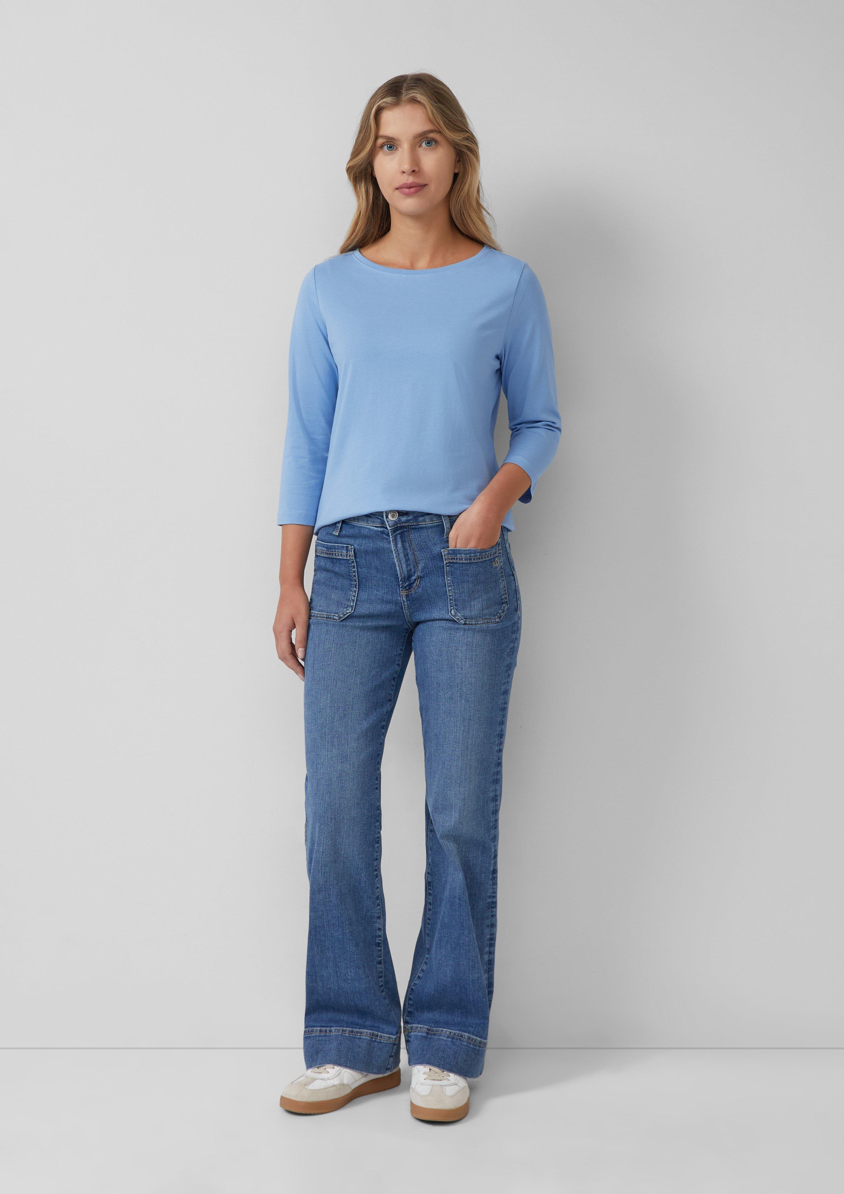 Tričko s dlouhým rukávem z žebrového materiálu in 5141, 0100, 3902, 6933, 97W2 & 81W9