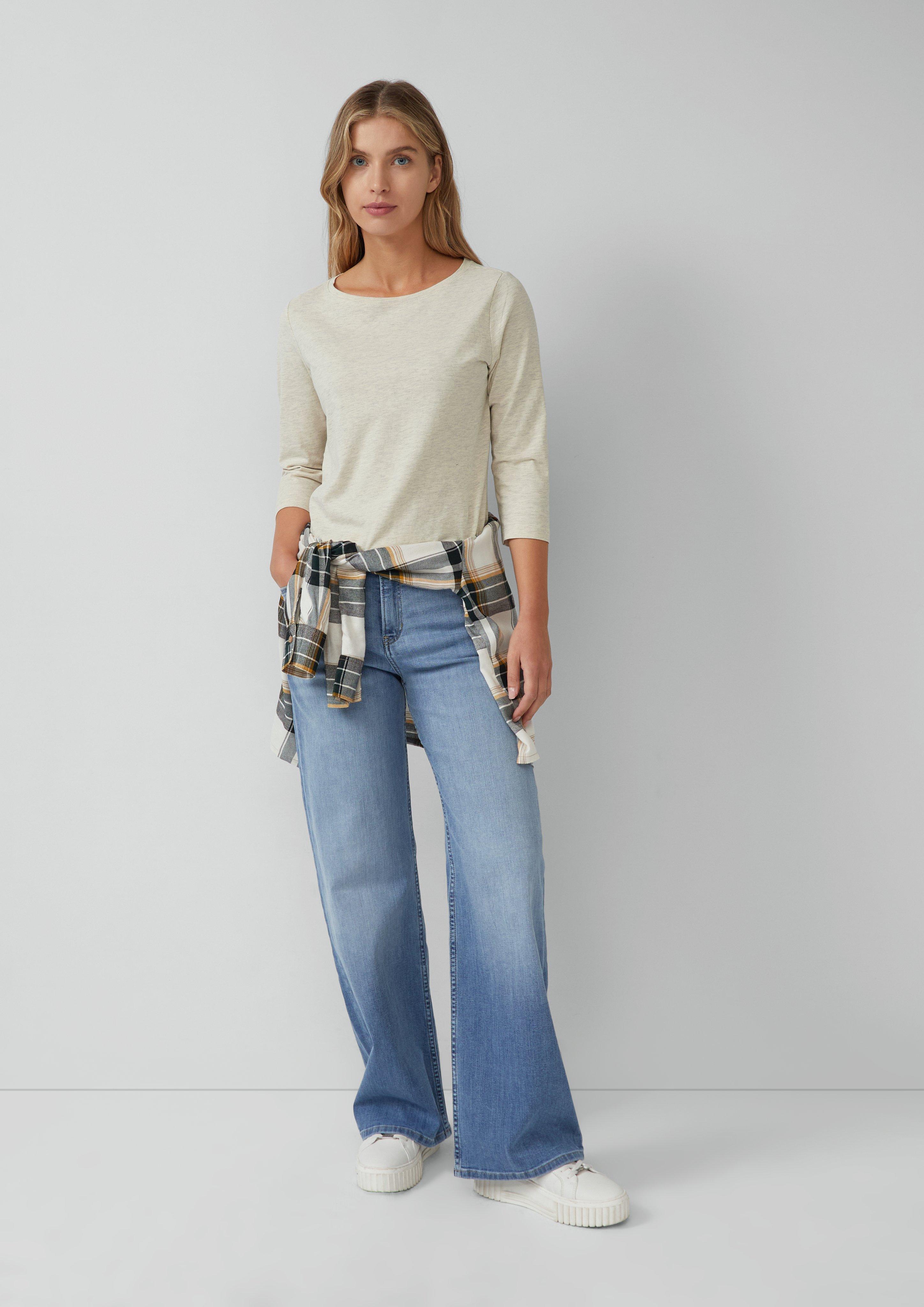 Tričko s dlouhým rukávem z žebrového materiálu in 81W9, 0100, 3902, 6933, 5141 & 97W2