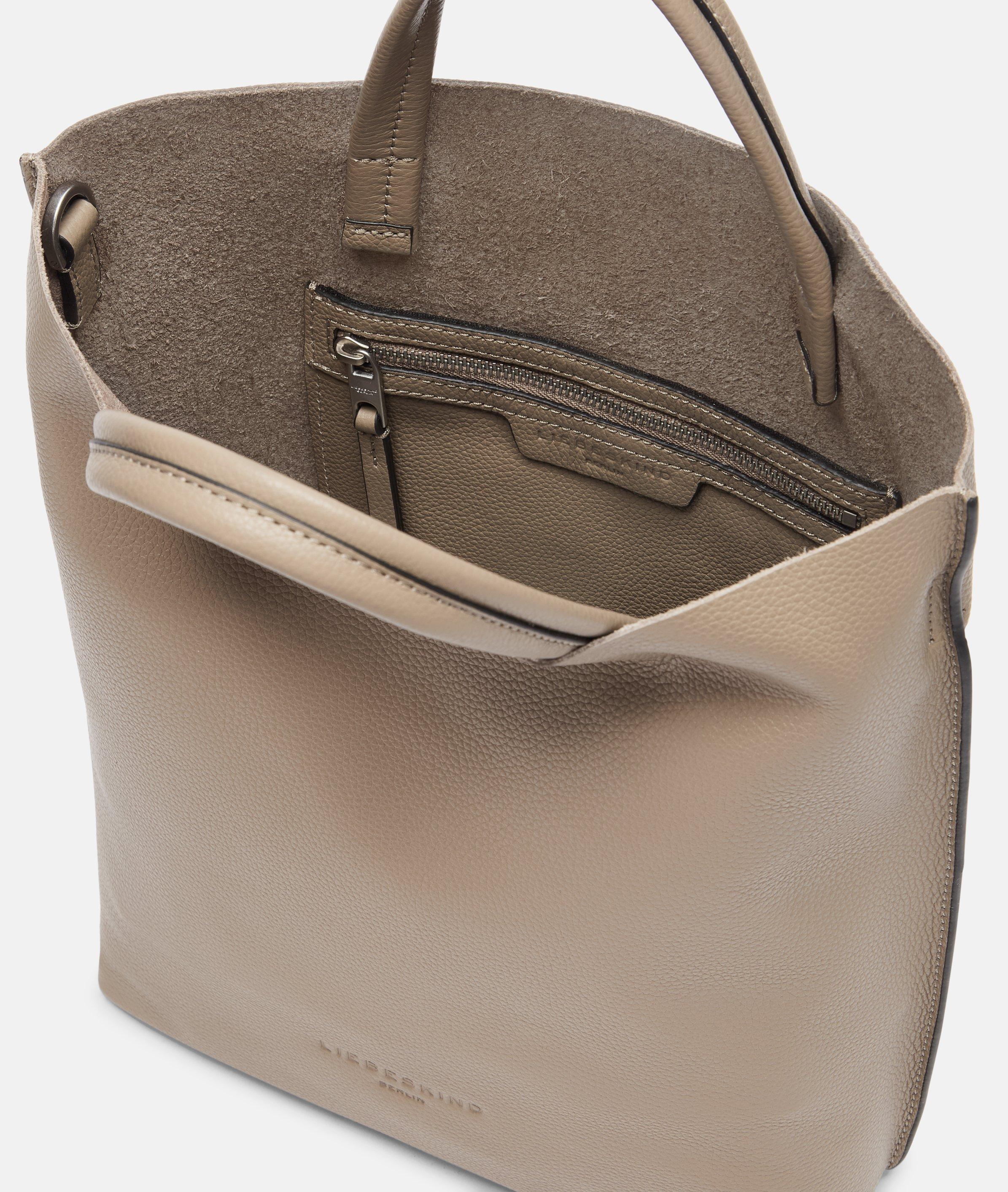 Hera Tote M in beige & schwarz