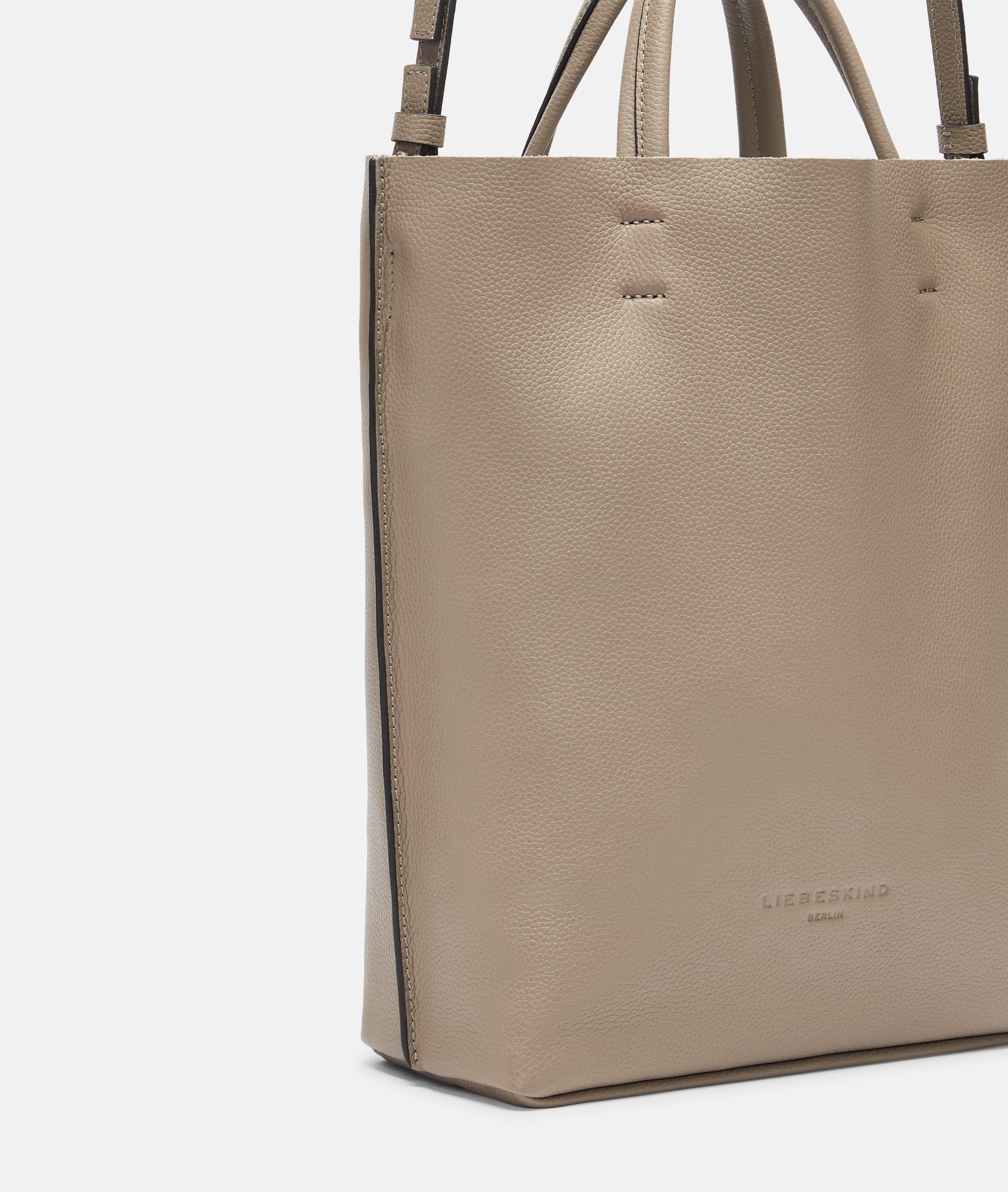 Hera Tote M in beige & schwarz