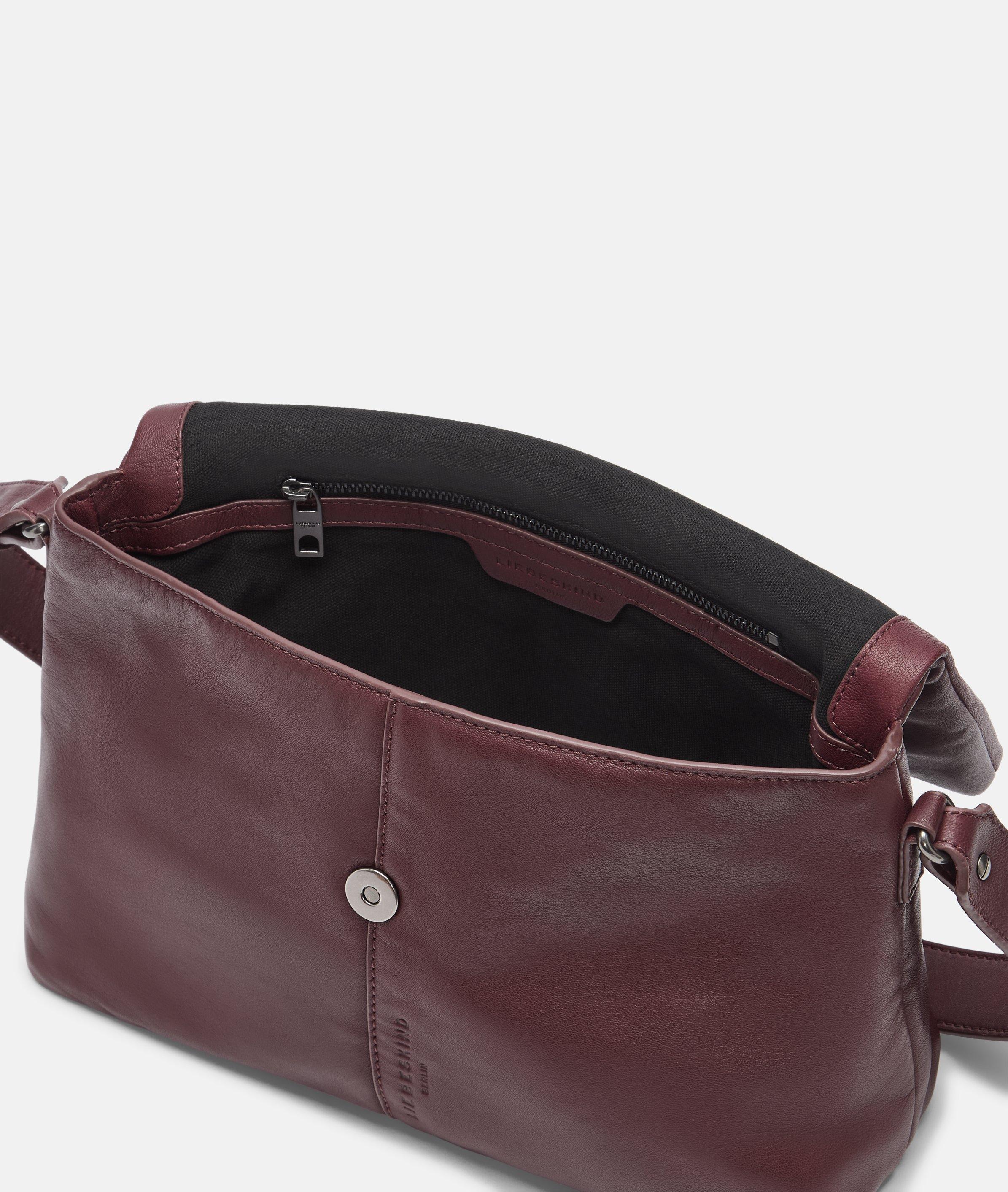 Fiona Hobo S in rood, zwart, beige & petrol