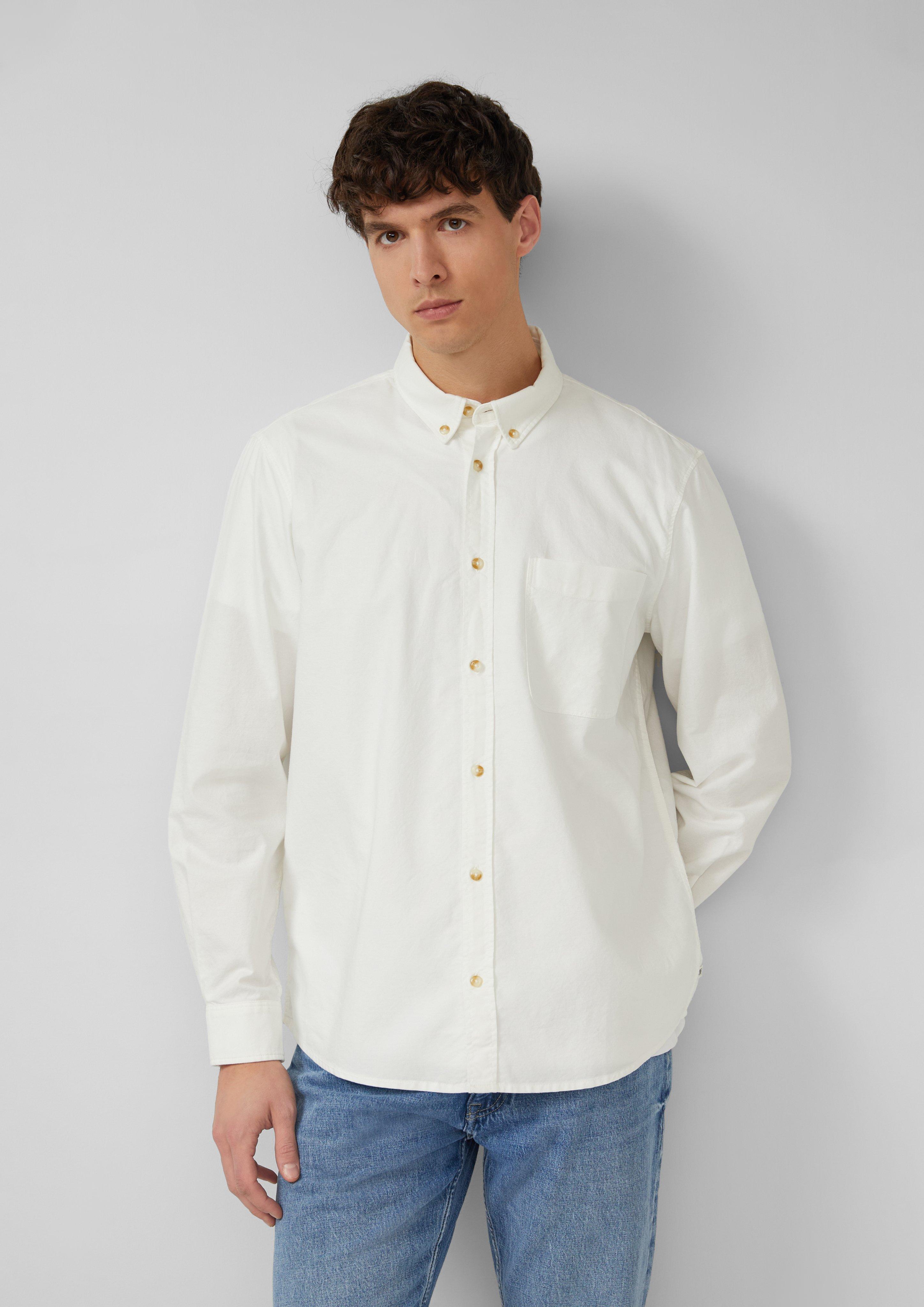 Thumbnail - Regular Fit: Langarmhemd mit Garment Dye und Button-Down-Kragen