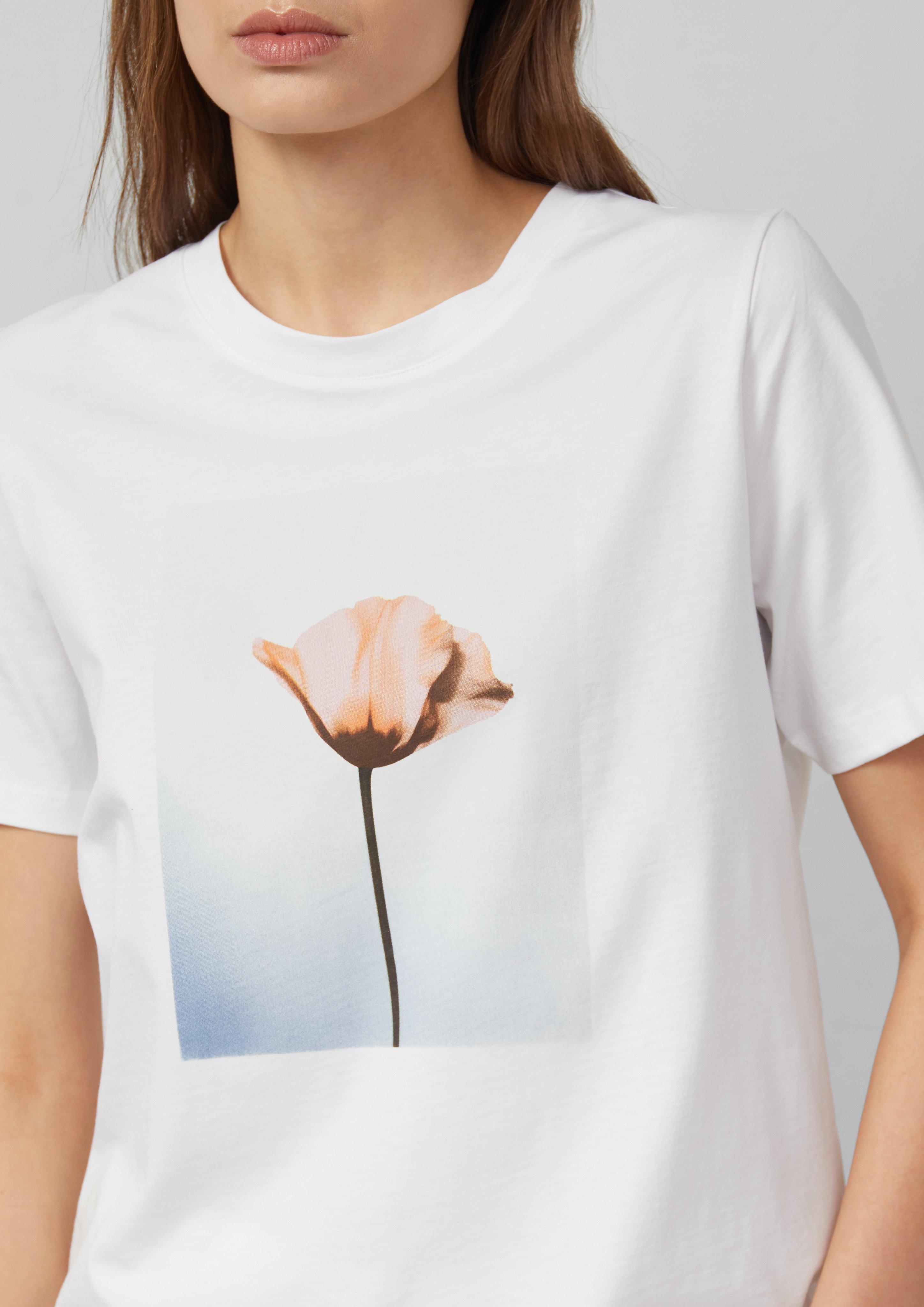 Baumwoll-T-Shirt mit Frontprint