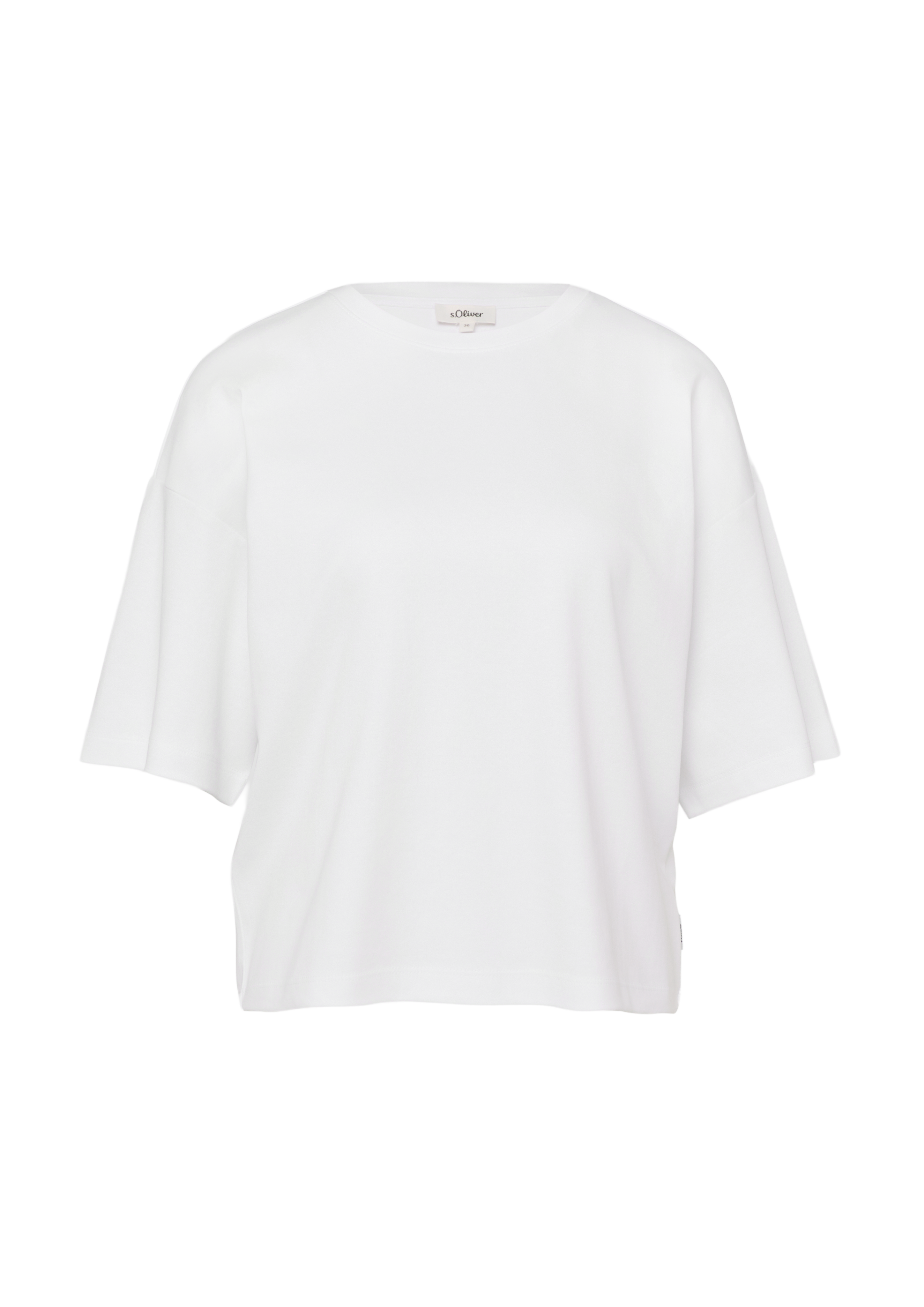Oversized T-shirt van katoenen interlockjersey