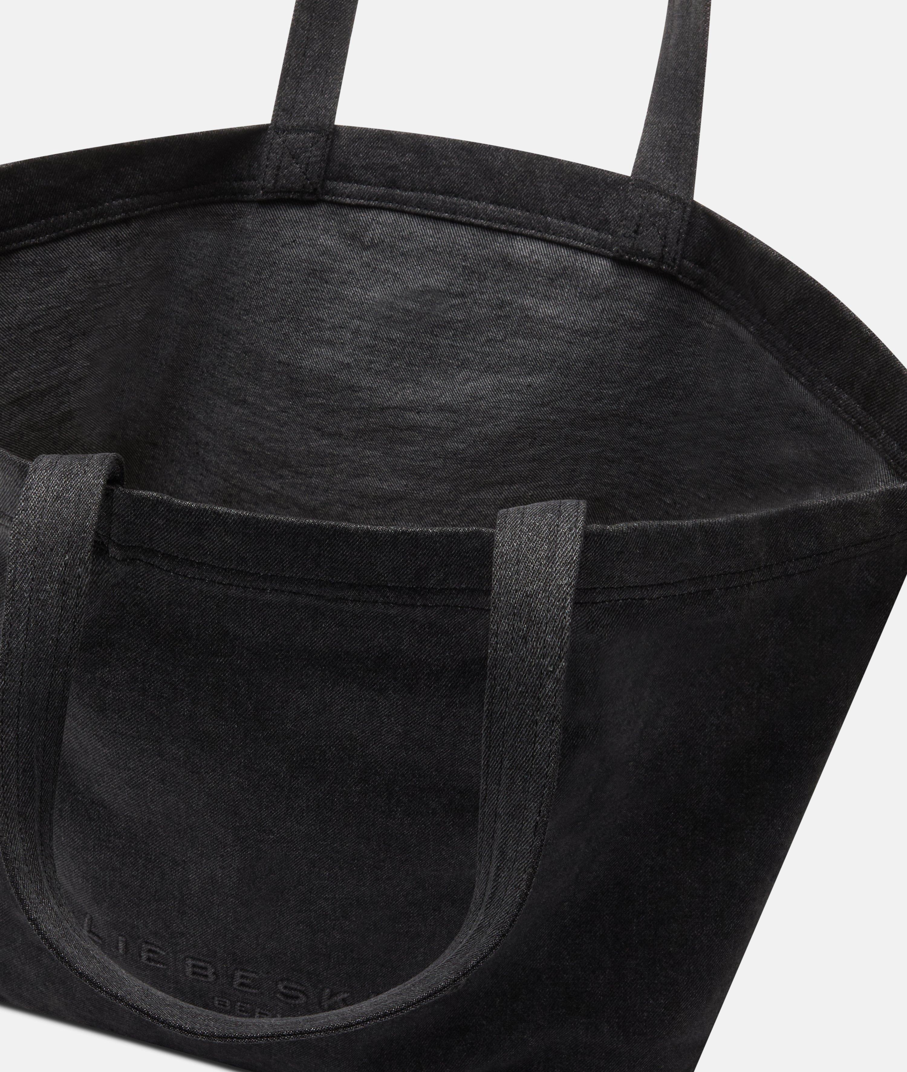 Denim Shopper XL in schwarz & blau