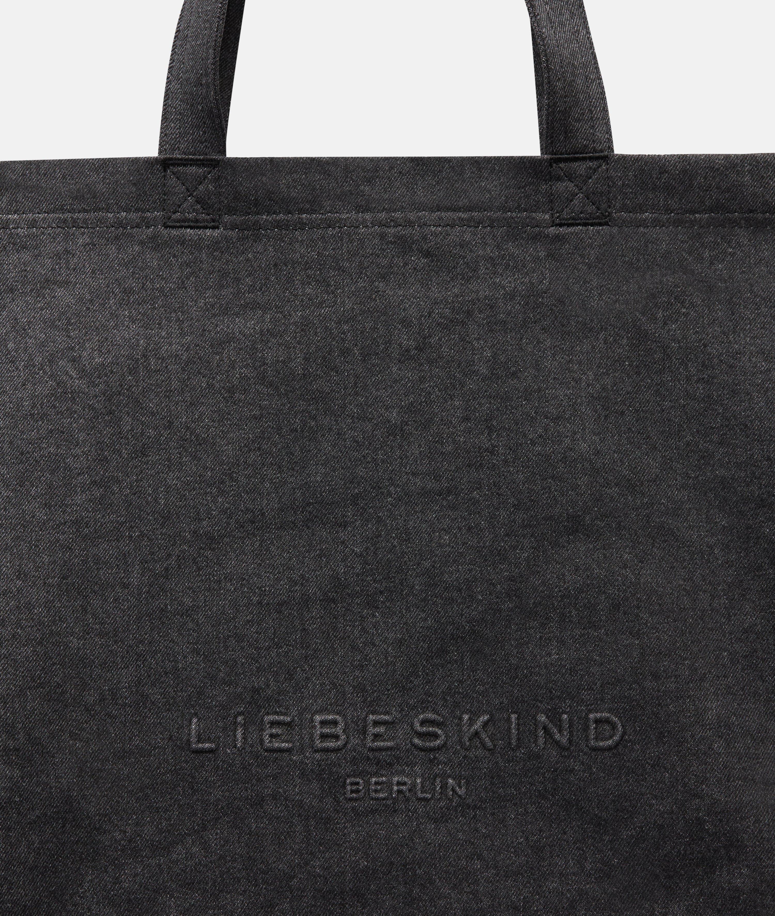 Denim Shopper XL in schwarz & blau