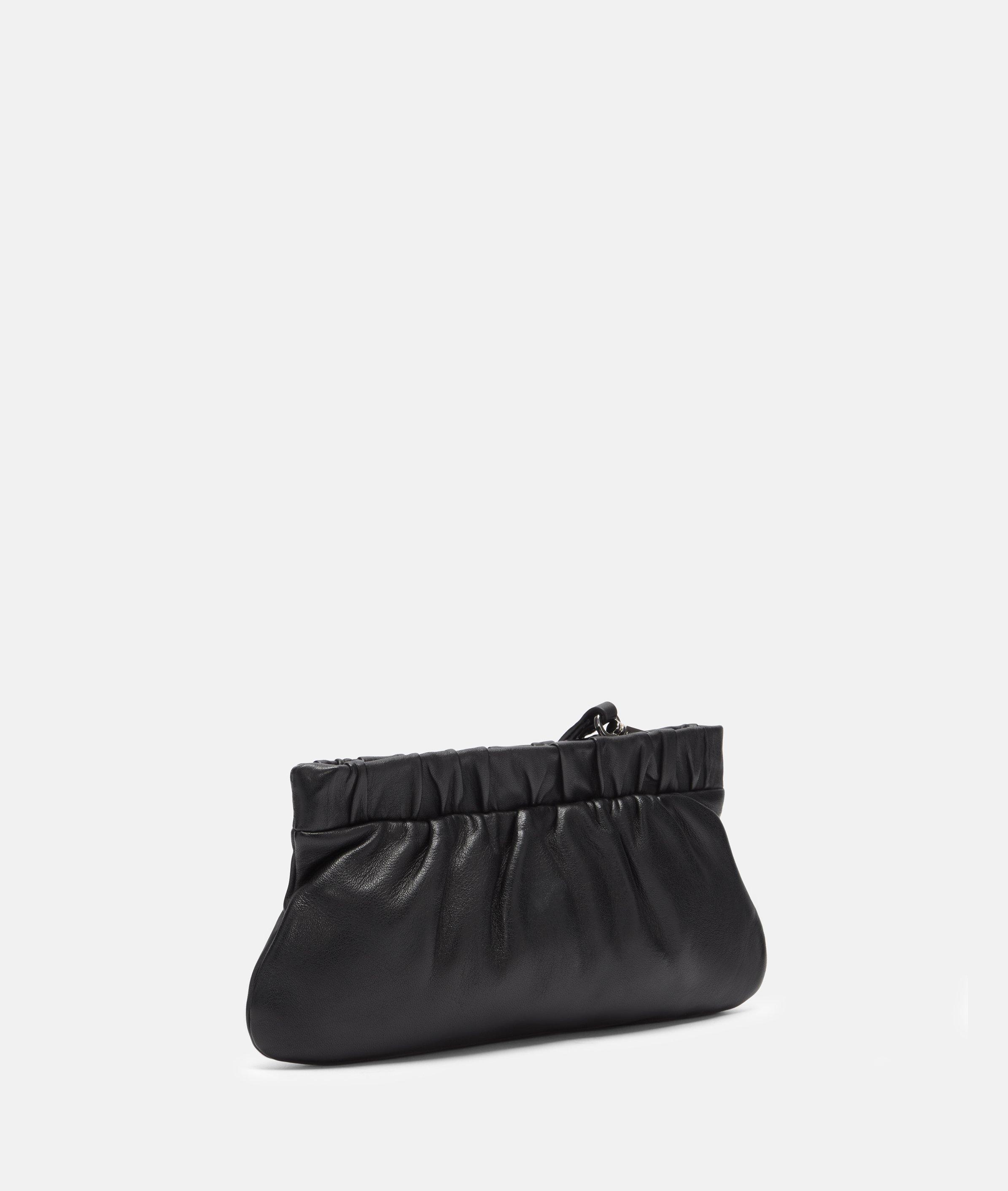 Clutch S in schwarz, beige, grün & blau