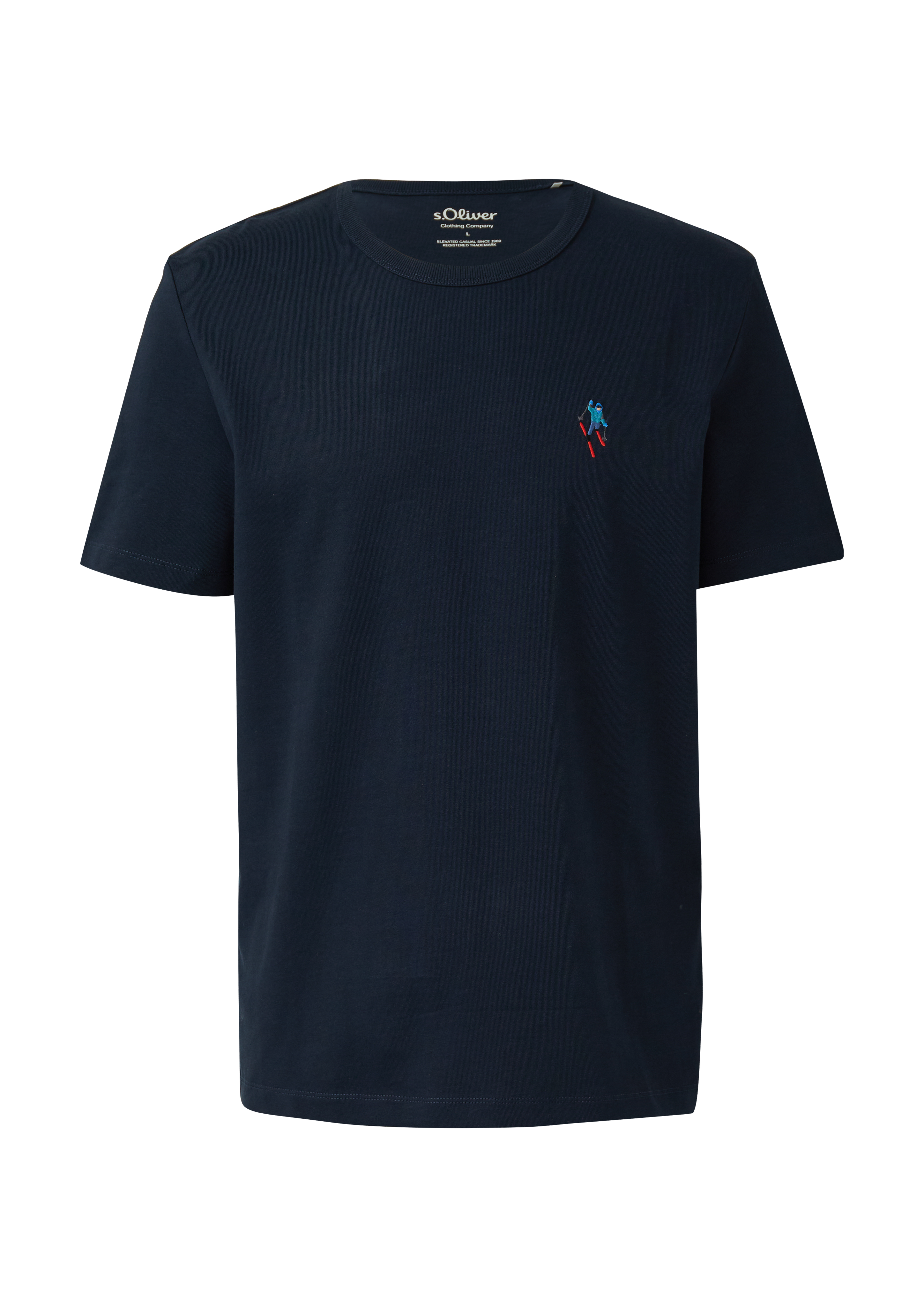T-shirt in zware jersey met artwork | Wintersportcollectie