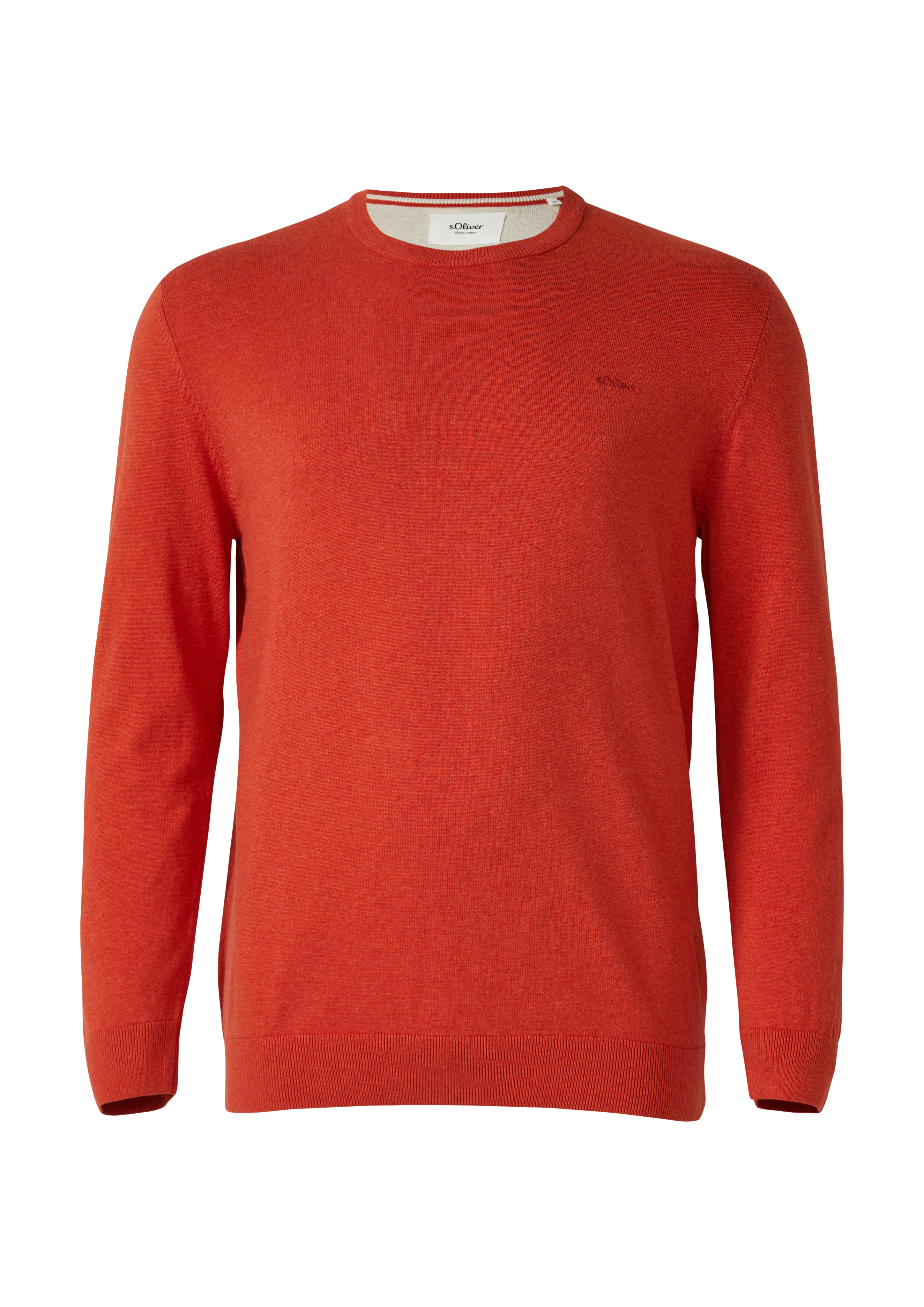 Strickpullover mit Logo-Stickerei