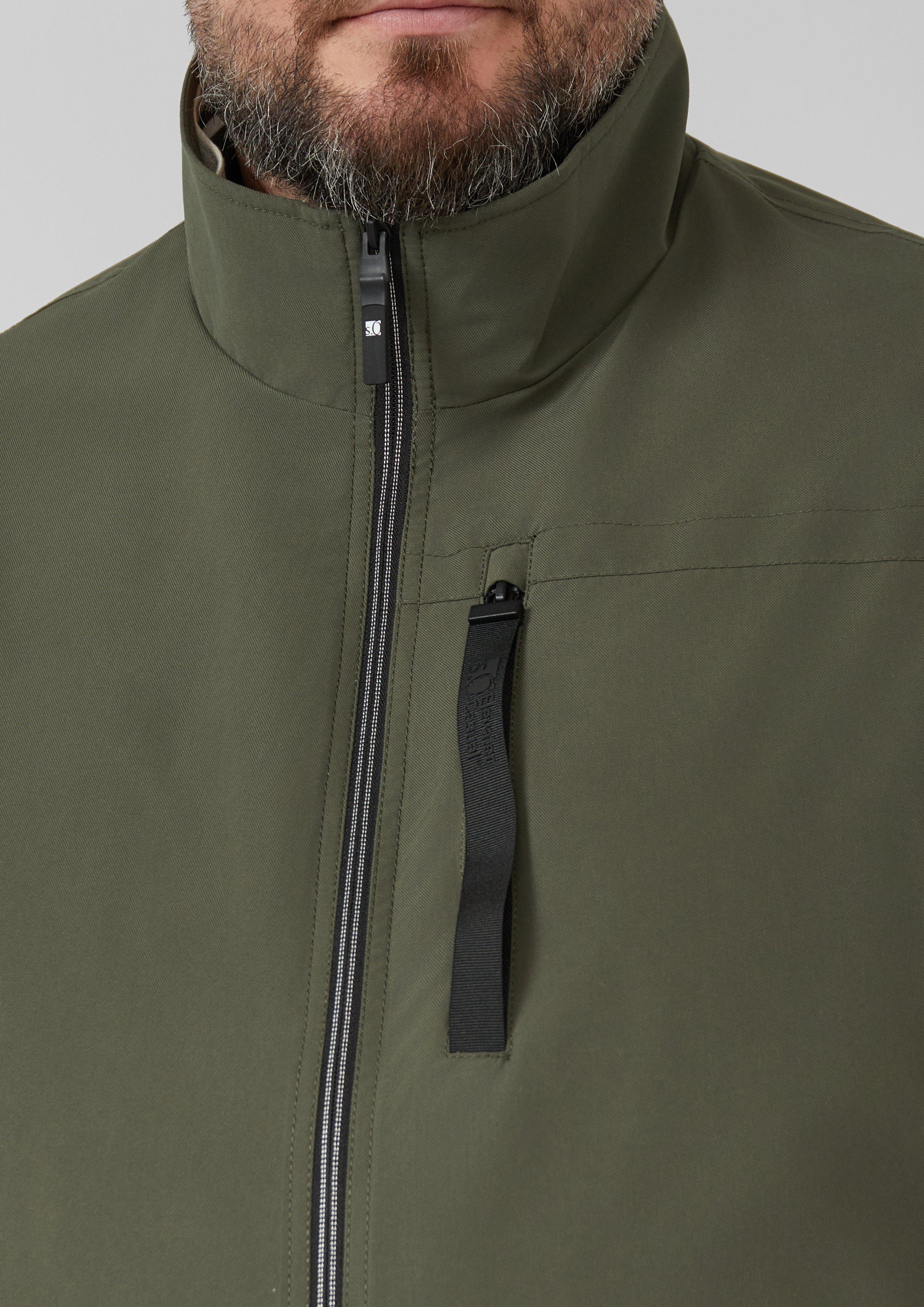 Sportiver Blouson mit Stehkragen und Rippbündchen