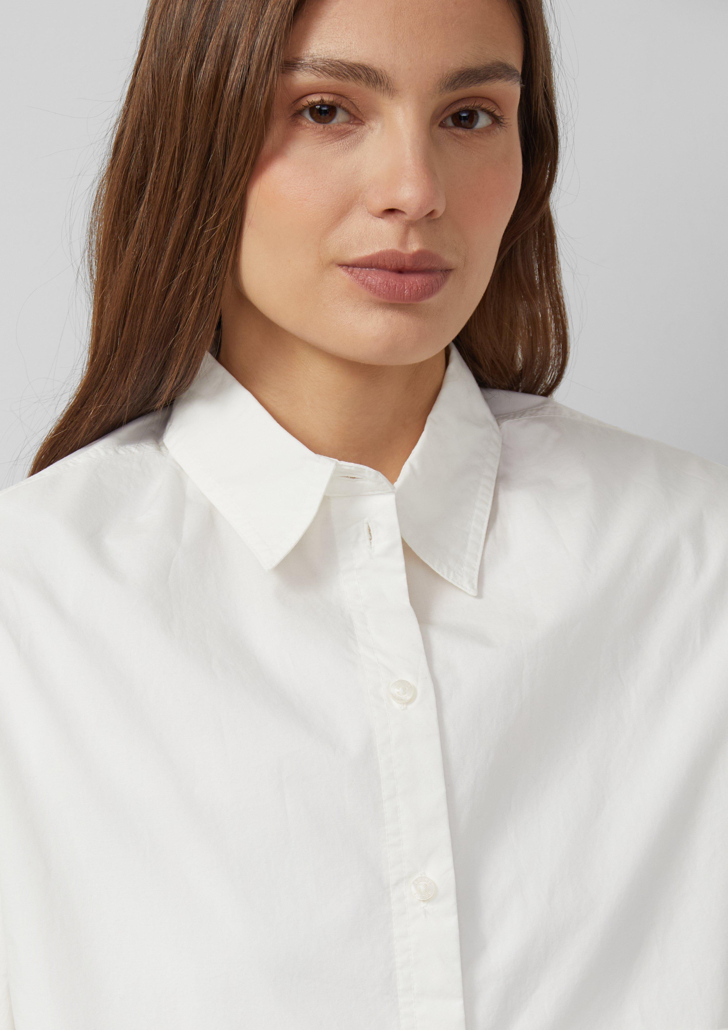 Thumbnail - Verkürzte Popeline-Bluse im Relaxed Fit