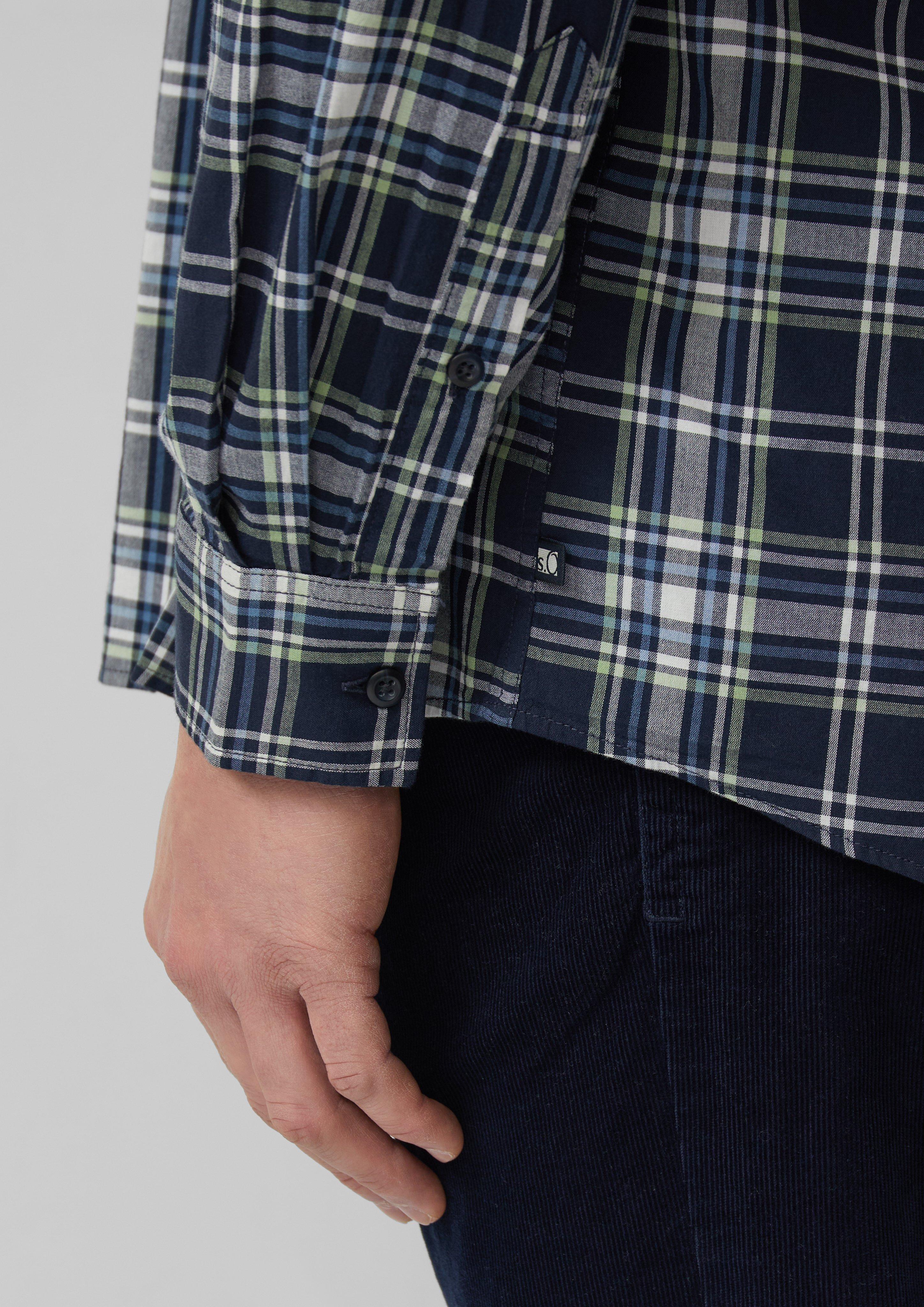 Thumbnail - Regular Fit: Kariertes Baumwollhemd mit Button-Down-Kragen