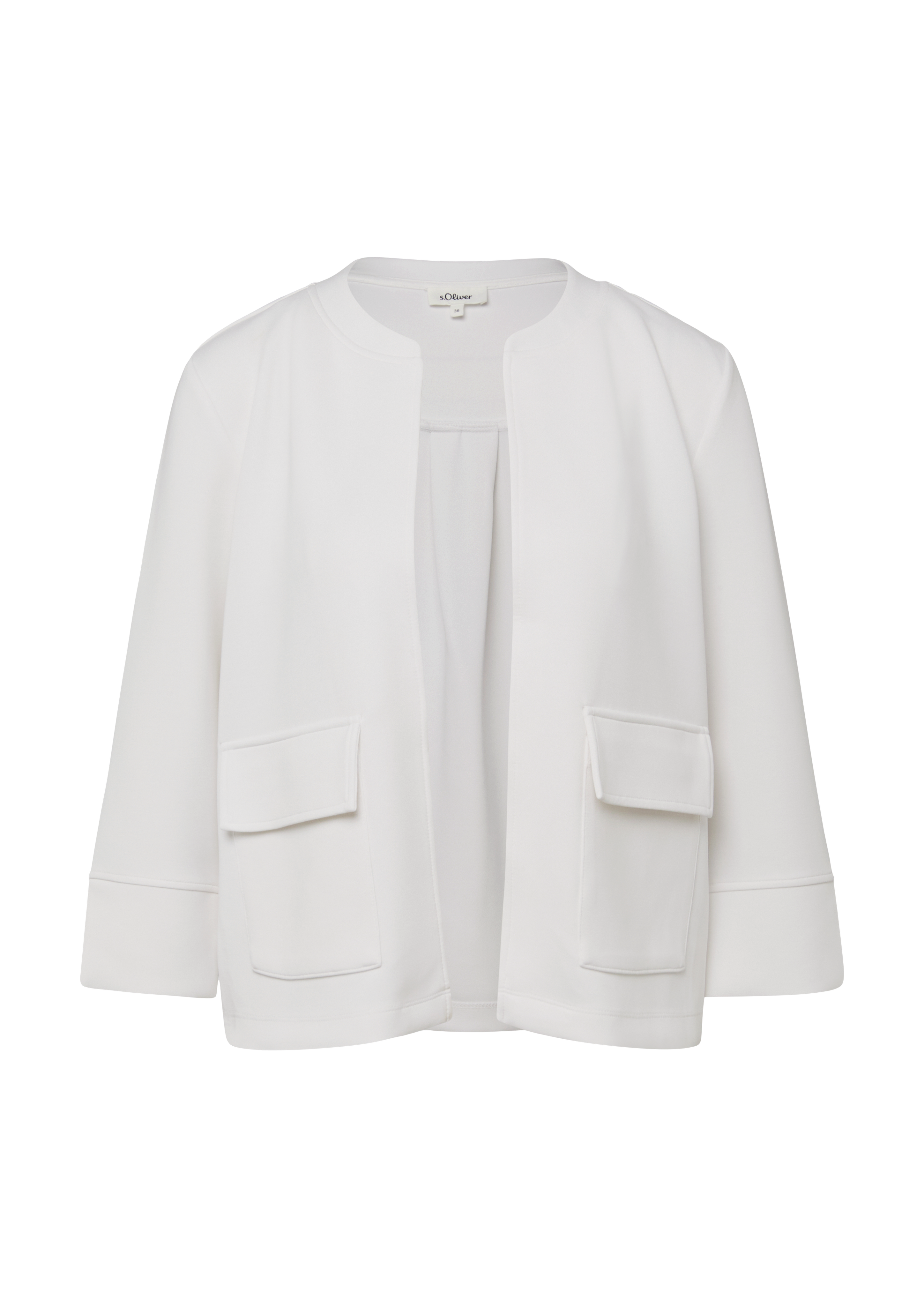 Scuba-Jacke im Relaxed Fit mit 3/4-Arm