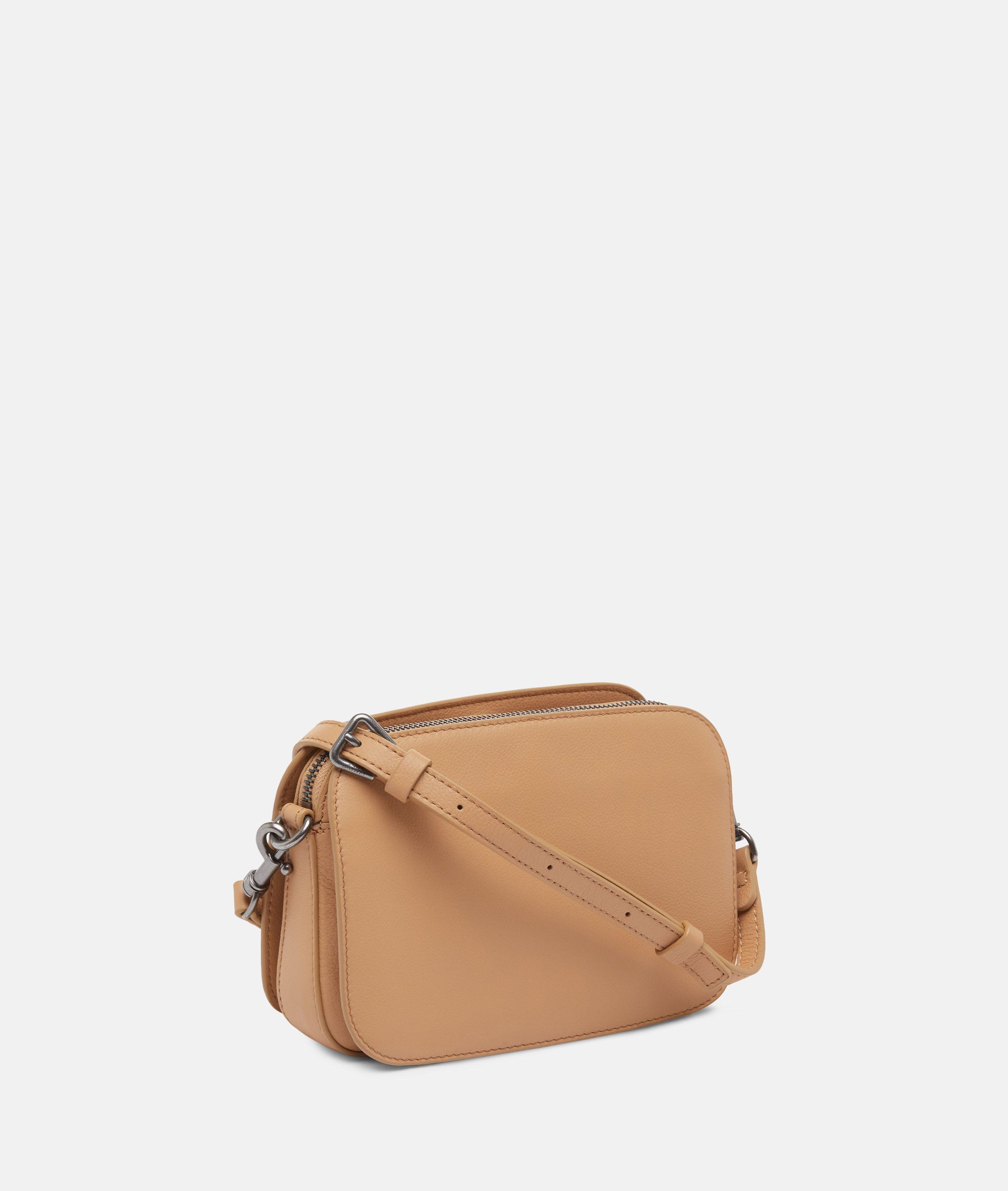 Crossbody in brown, blue & green