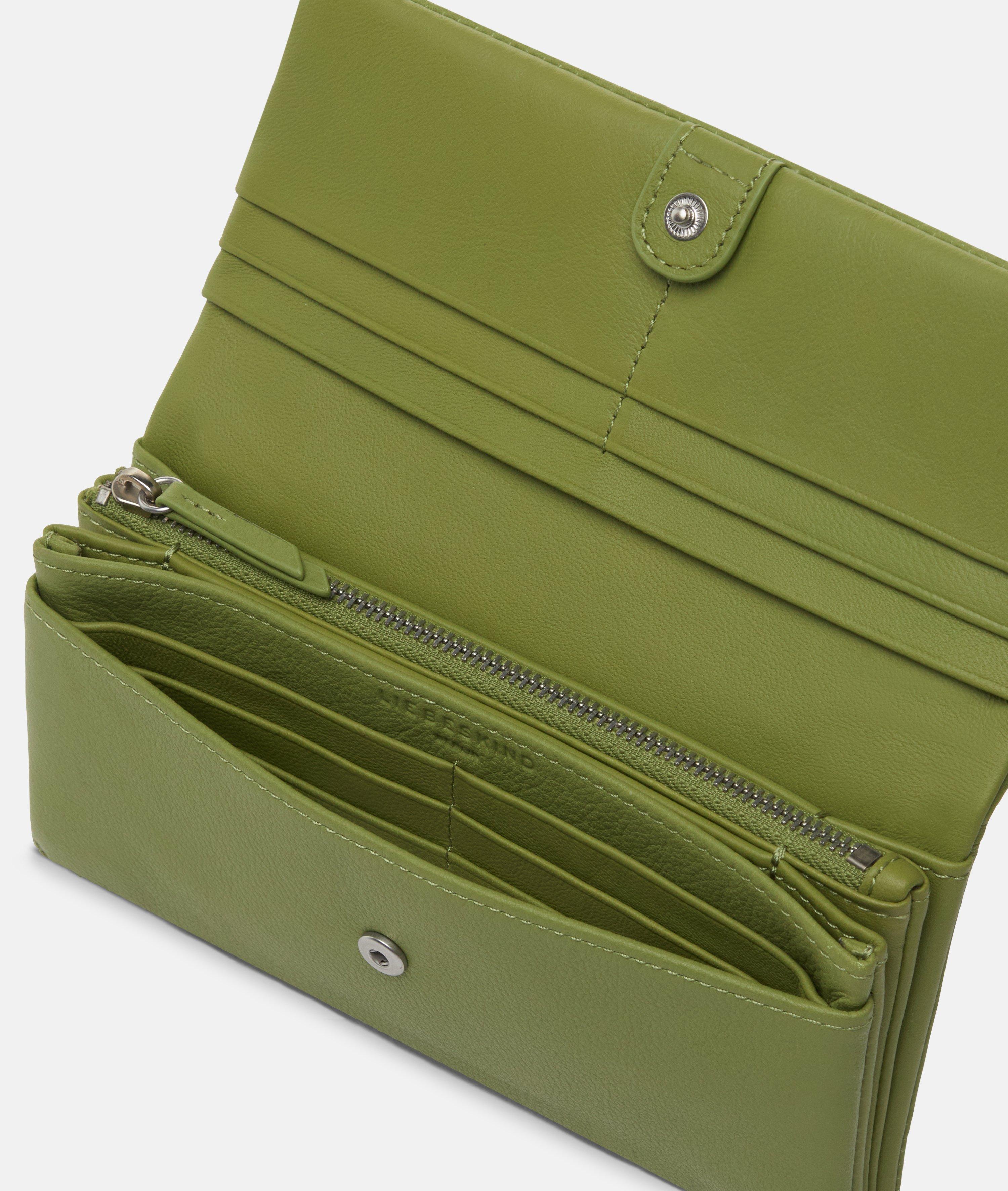 Slam Geldbörse L in grün, braun & blau